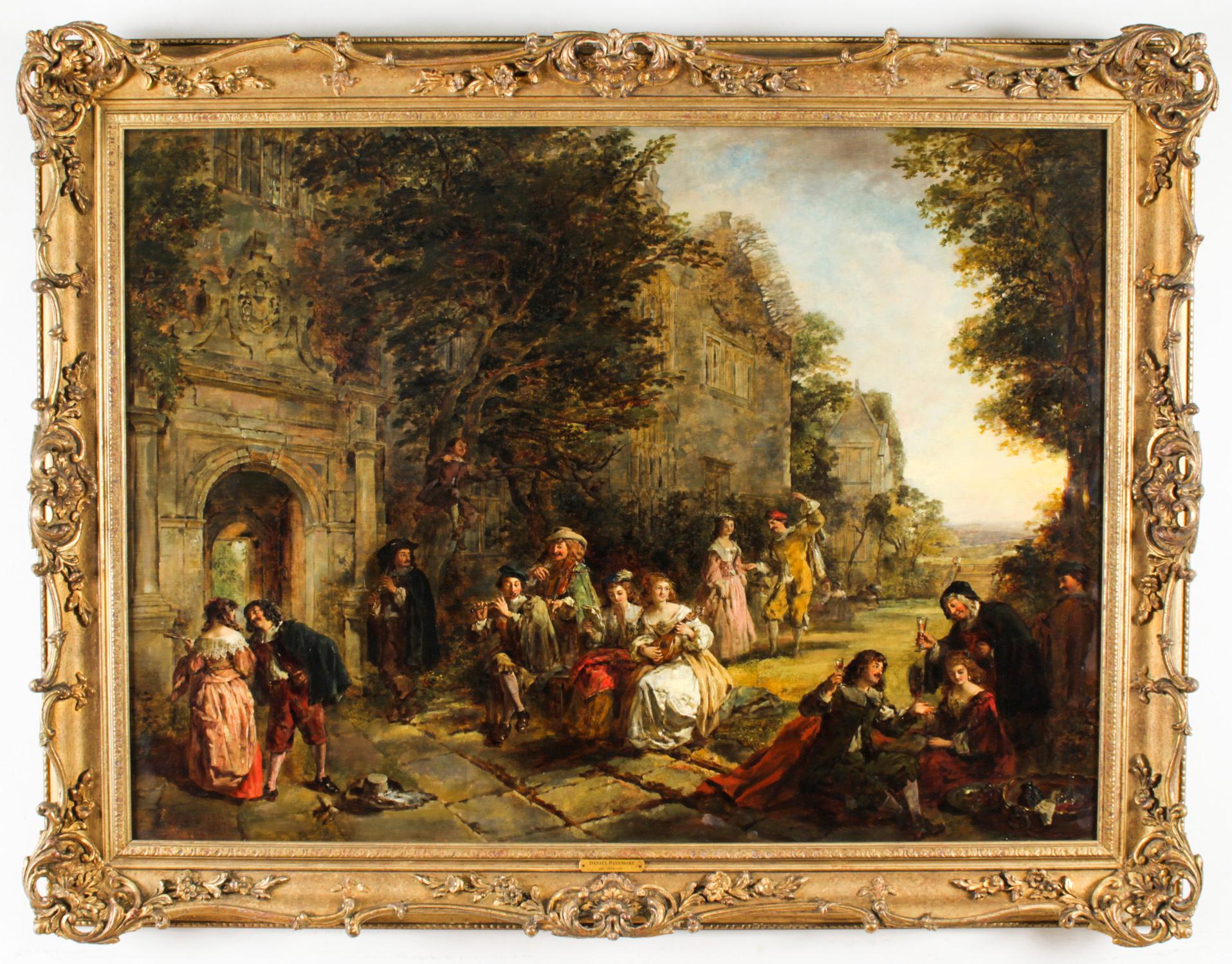 Antique Oil on Canvas Painting by Daniel Pasmore 1873 19thC 13