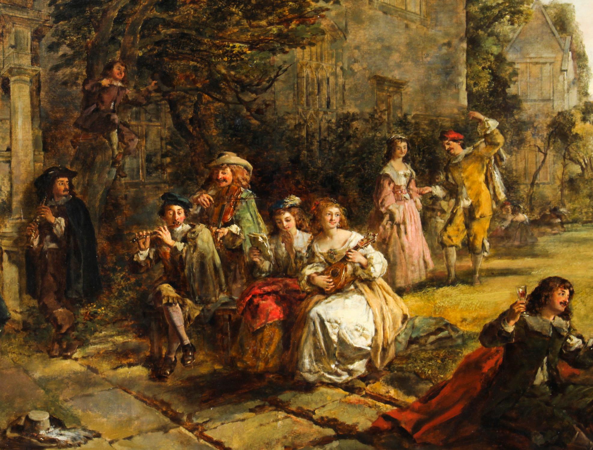 Antique Oil on Canvas Painting by Daniel Pasmore 1873 19thC In Good Condition In London, GB