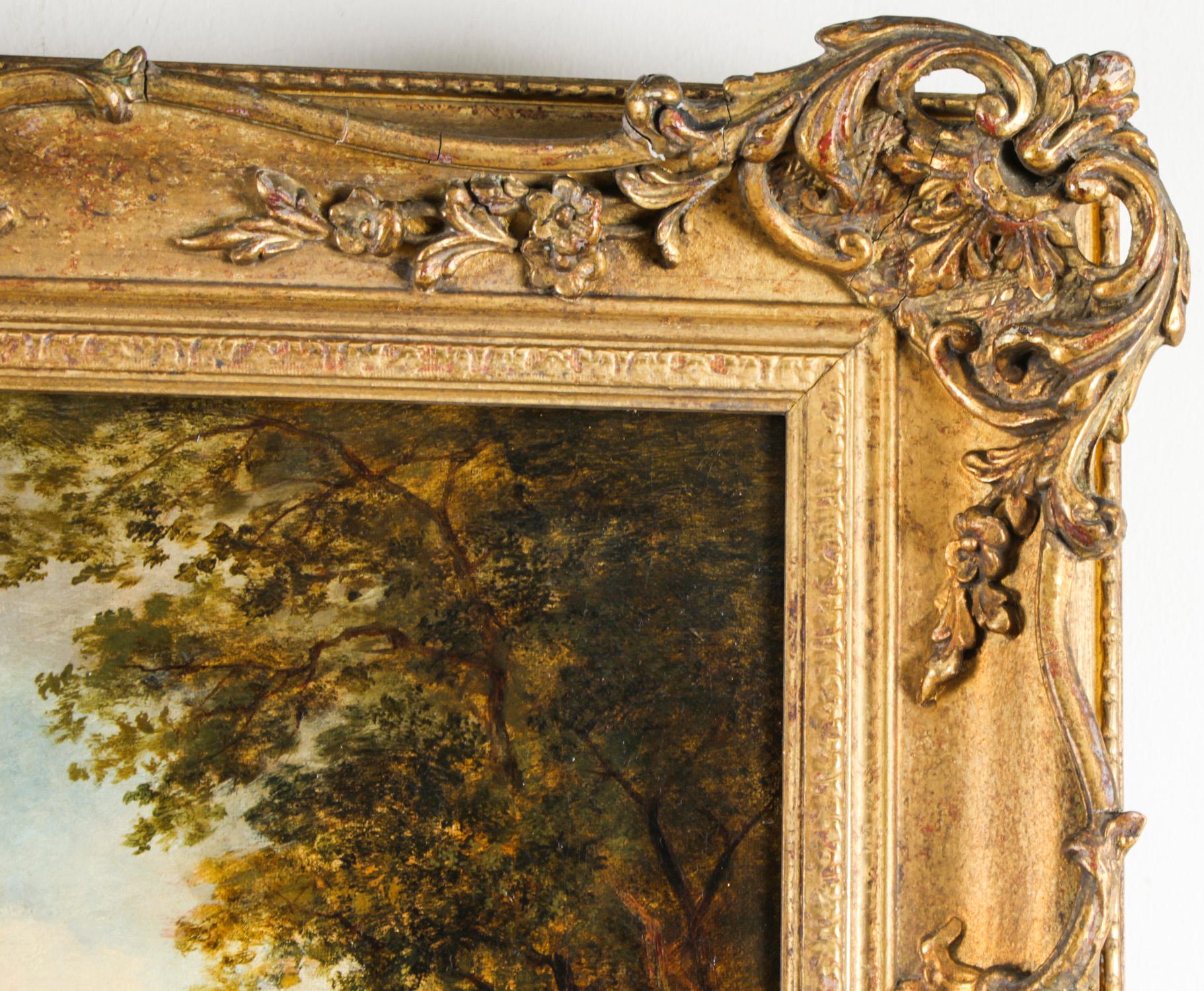 Antique Oil on Canvas Painting by Daniel Pasmore 1873 19thC 3