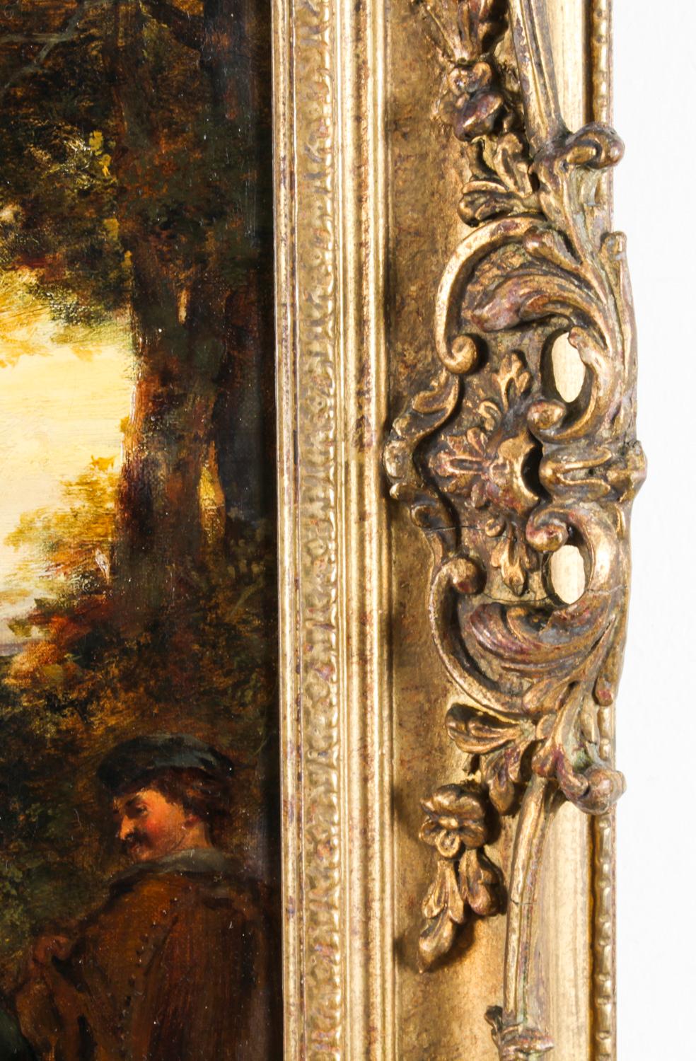 Antique Oil on Canvas Painting by Daniel Pasmore 1873 19thC 4