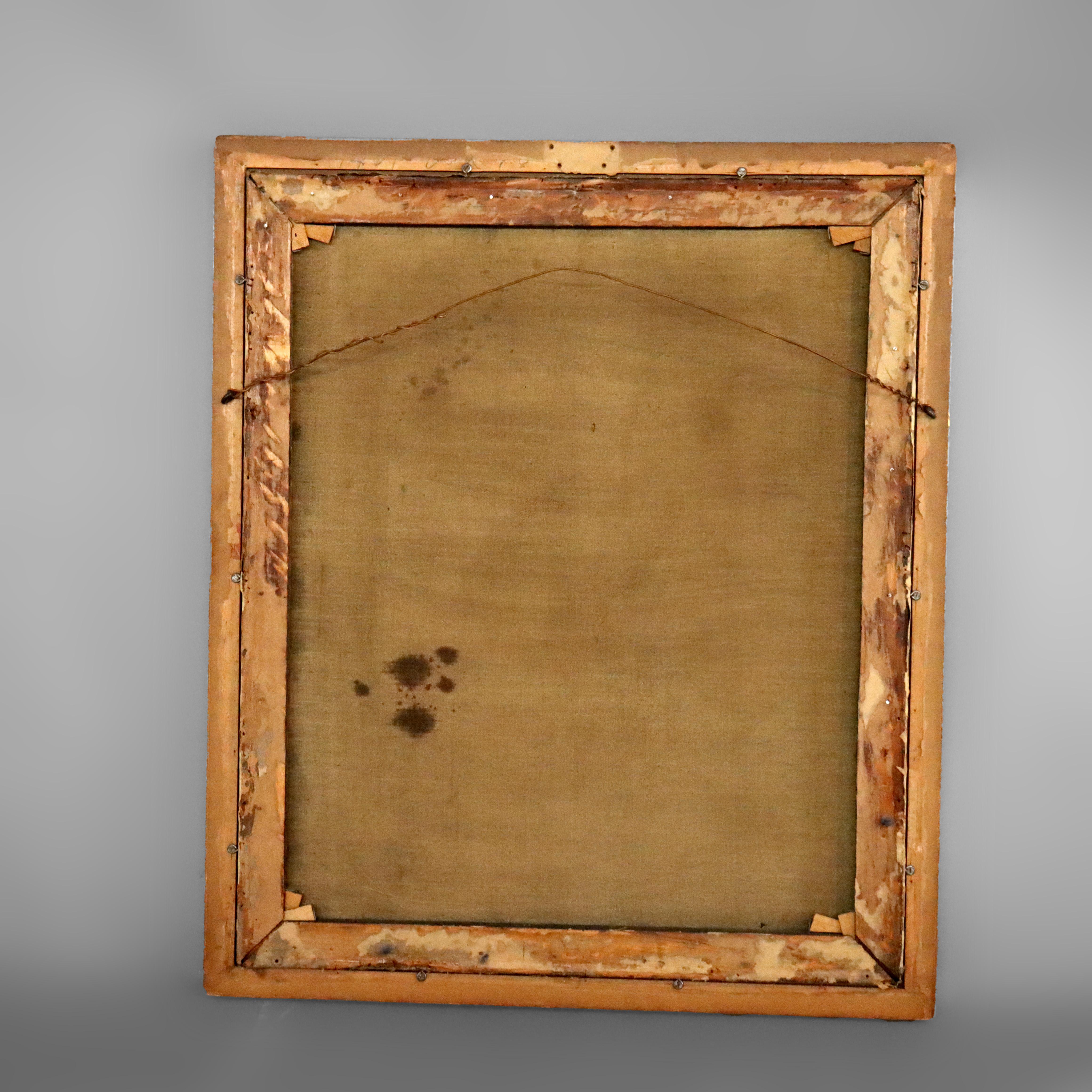 Peinture ancienne à l'huile sur toile d'un gentleman distingué par Dalbey C1906 en vente 5