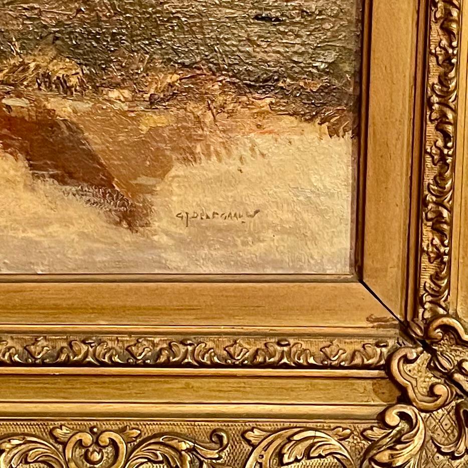 Antique Dutch Oil on Canvas Painting 