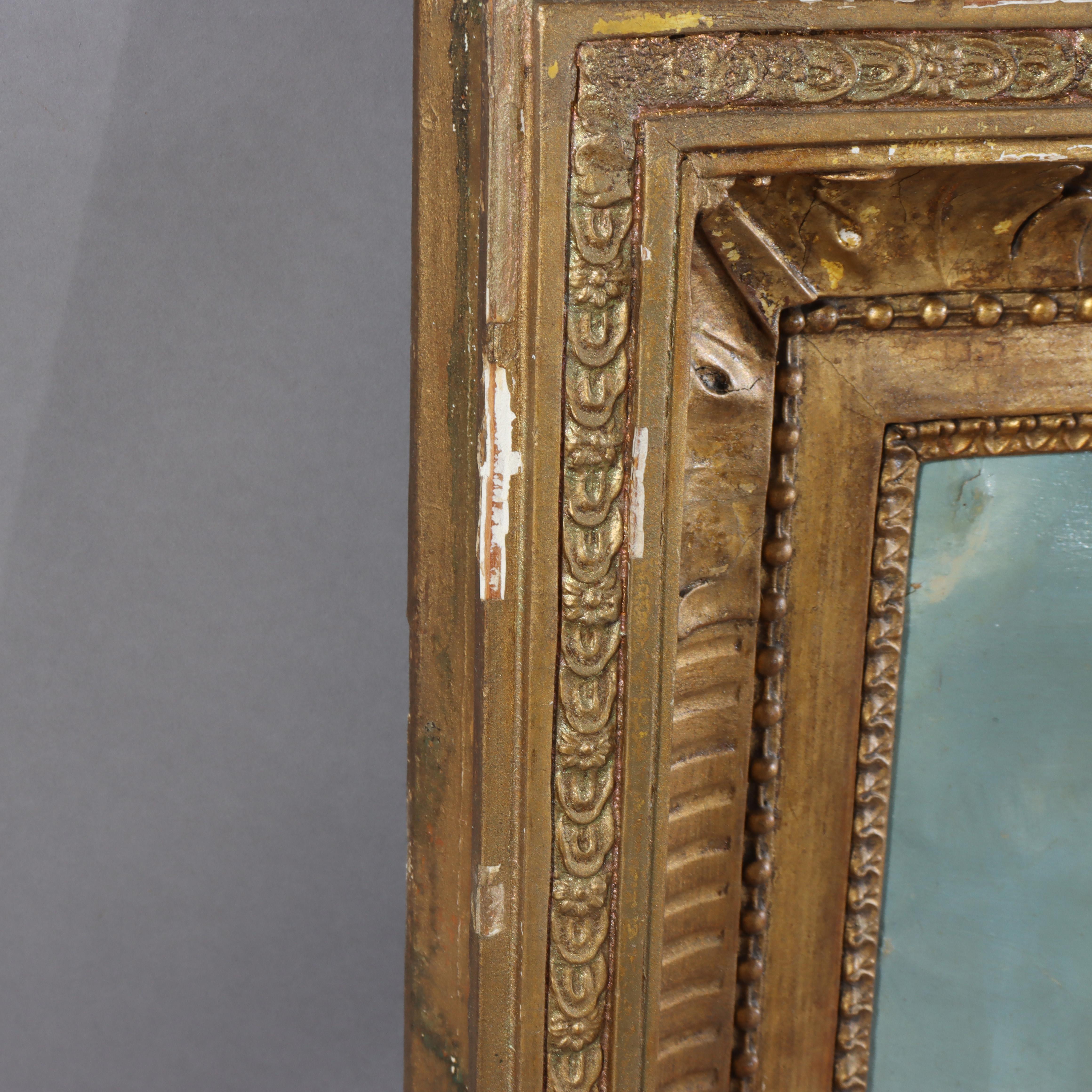 Antike Öl auf Leinwand Gemälde einer Winterlandschaft von I. G. Jenkins C1900 im Angebot 4