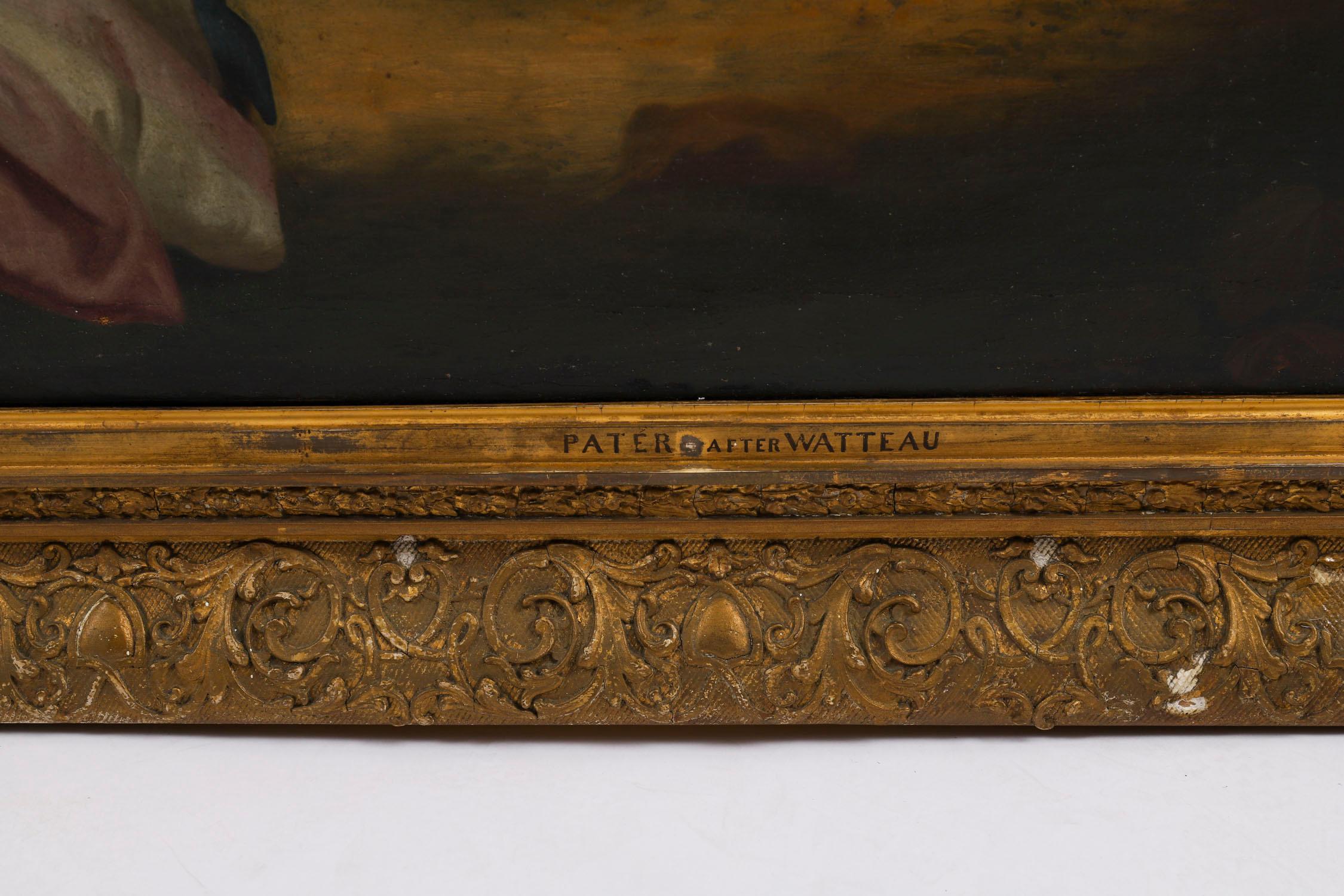 Pintura antigua al óleo sobre lienzo 