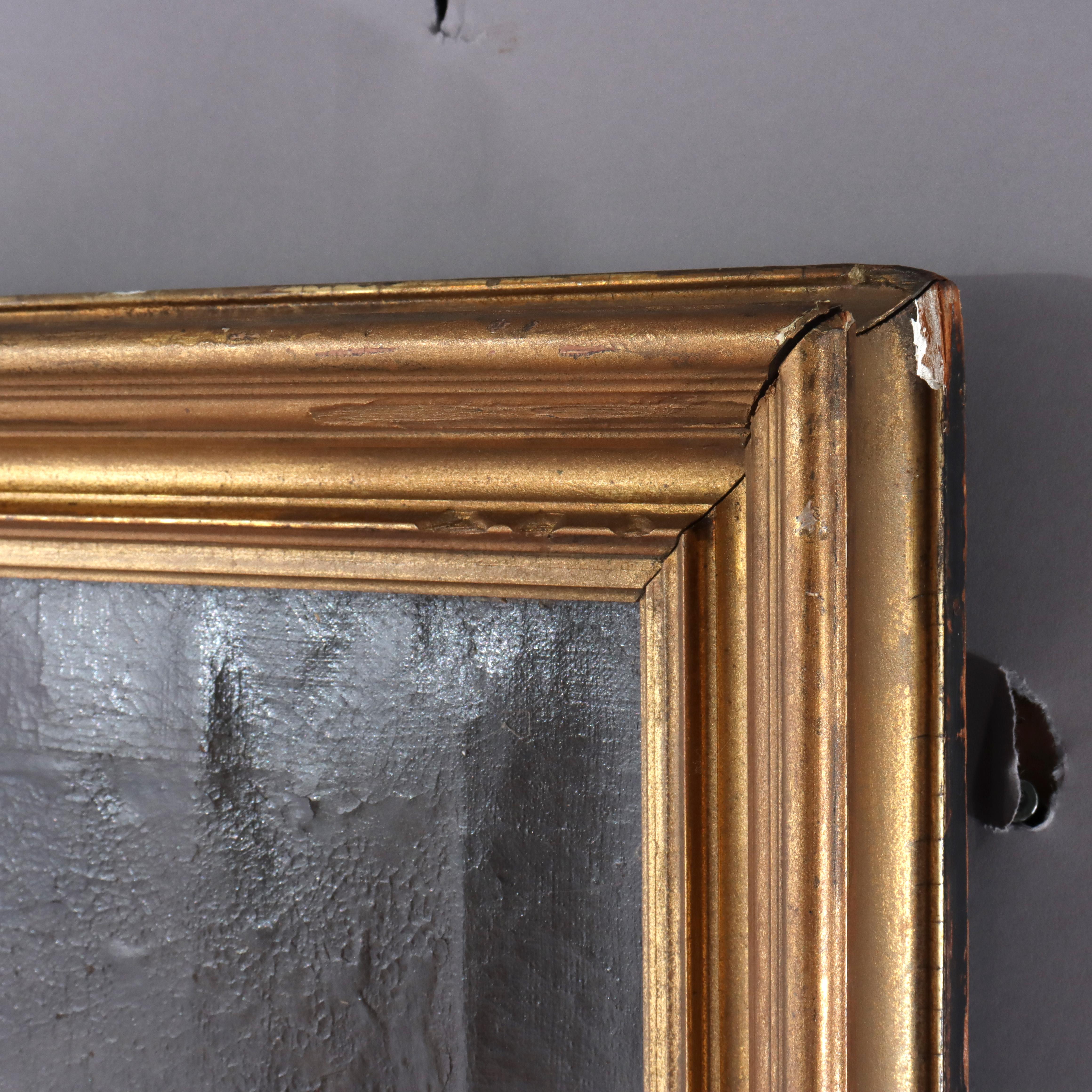 Antike Öl auf Leinwand Gemälde, Porträt eines Gelehrten, C1830 im Angebot 4