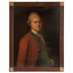 Antique Oil on Canvas Portrait of a 19th Century Nobleman