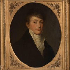 Antique Oil on Canvas Portrait of a Gentleman