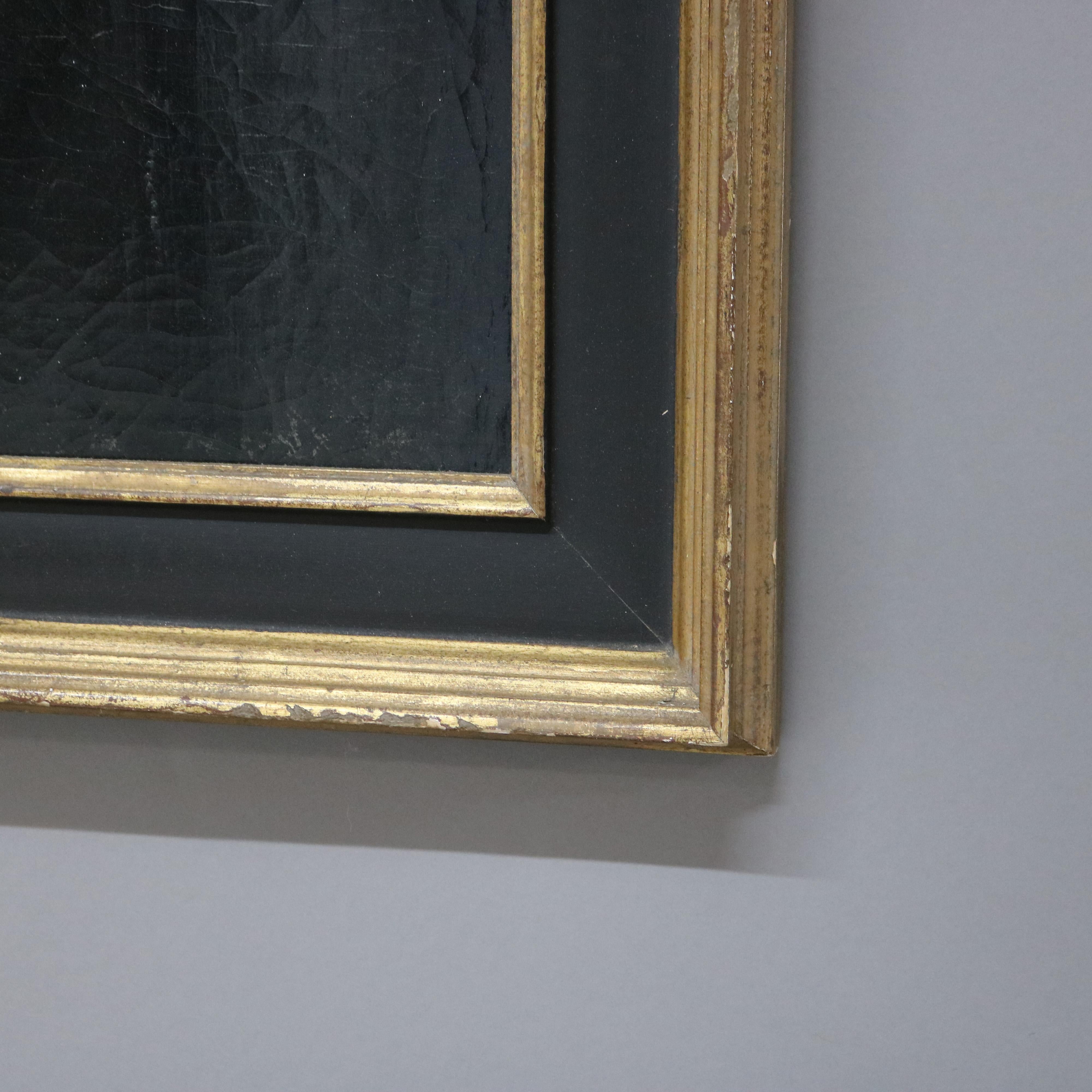 Antique Oil on Canvas Portrait Painting of a Gentleman, Giltwood Framed, C1880 For Sale 2