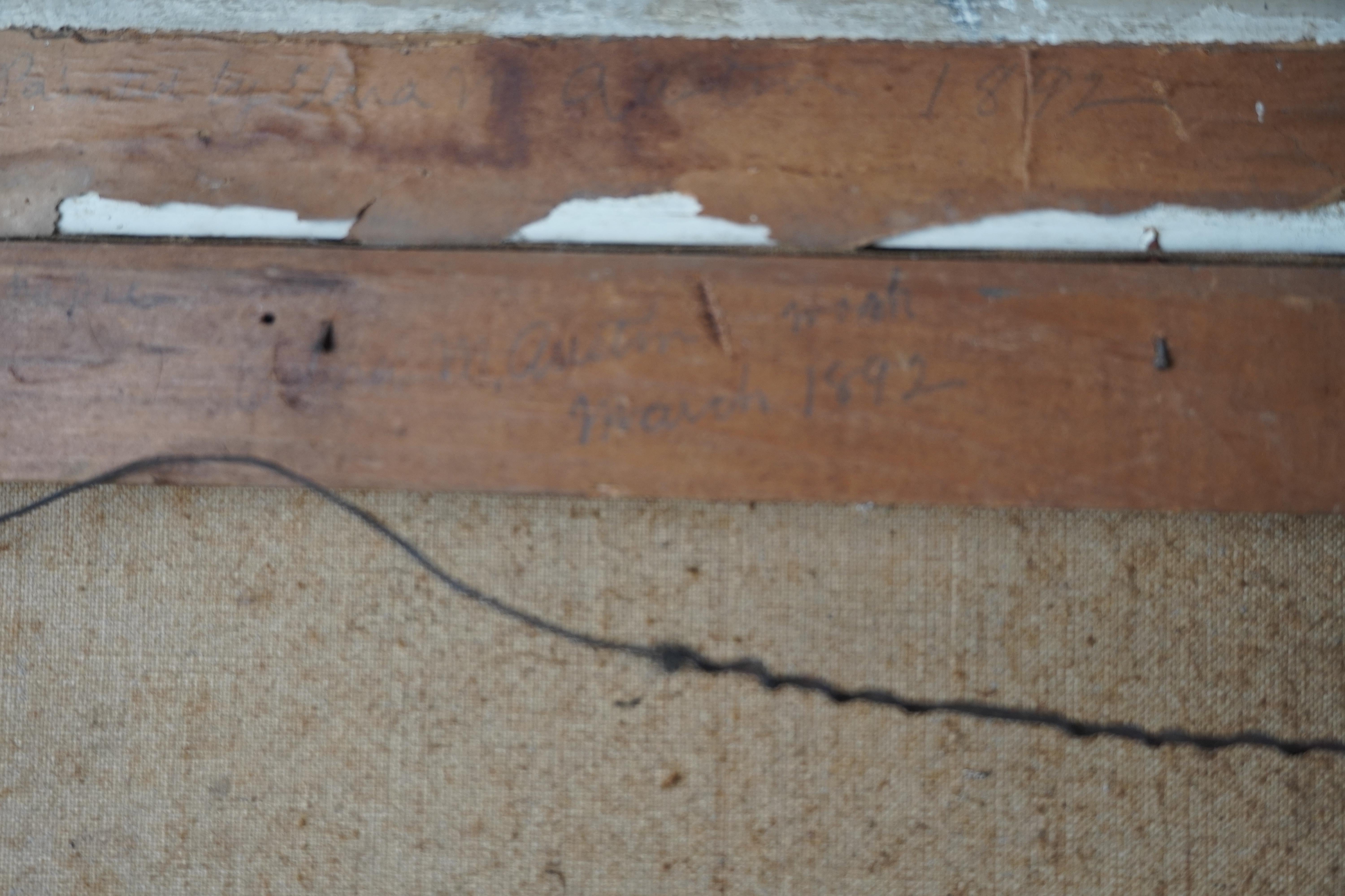 Antikes Öl auf Leinwand 