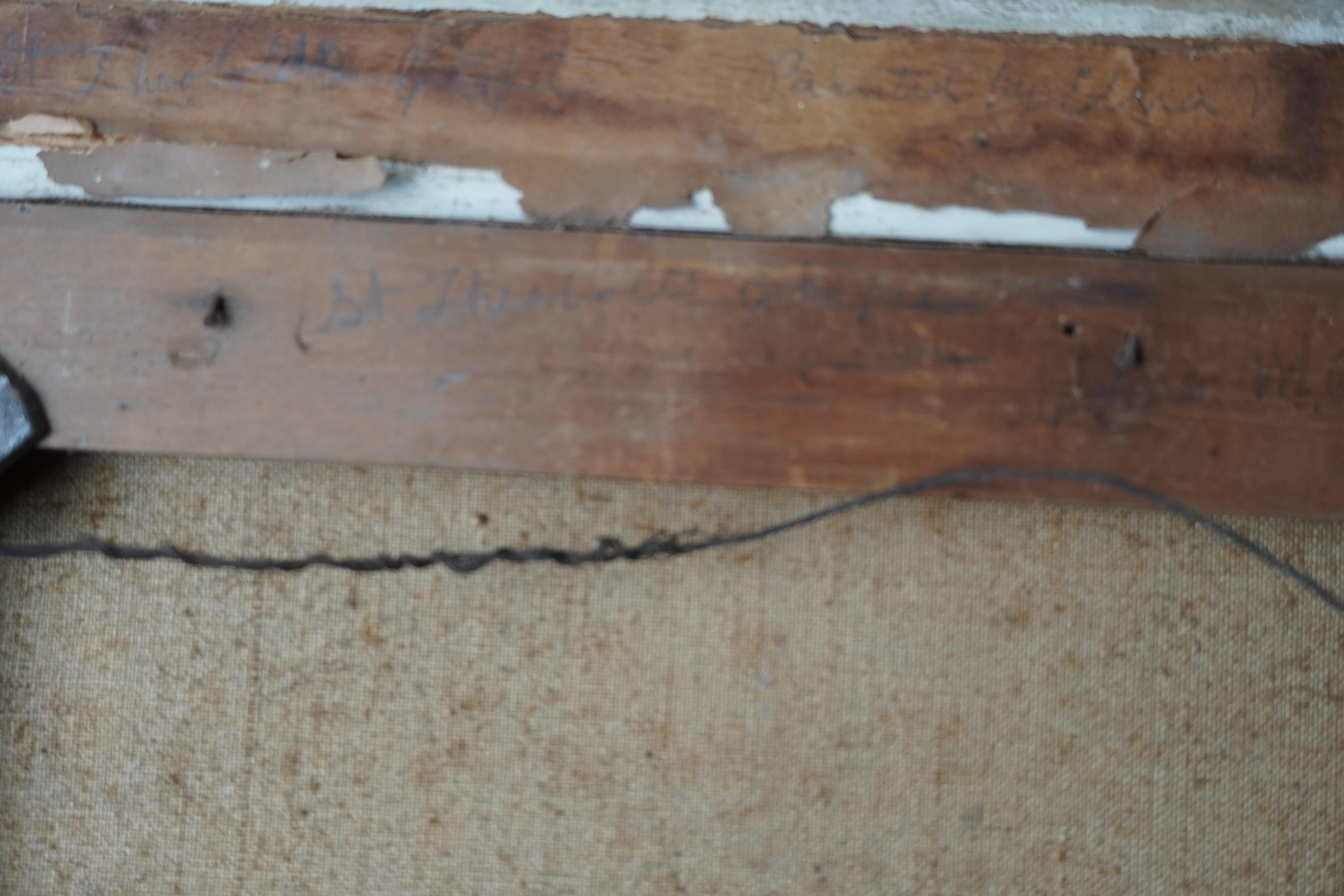 Antikes Öl auf Leinwand 