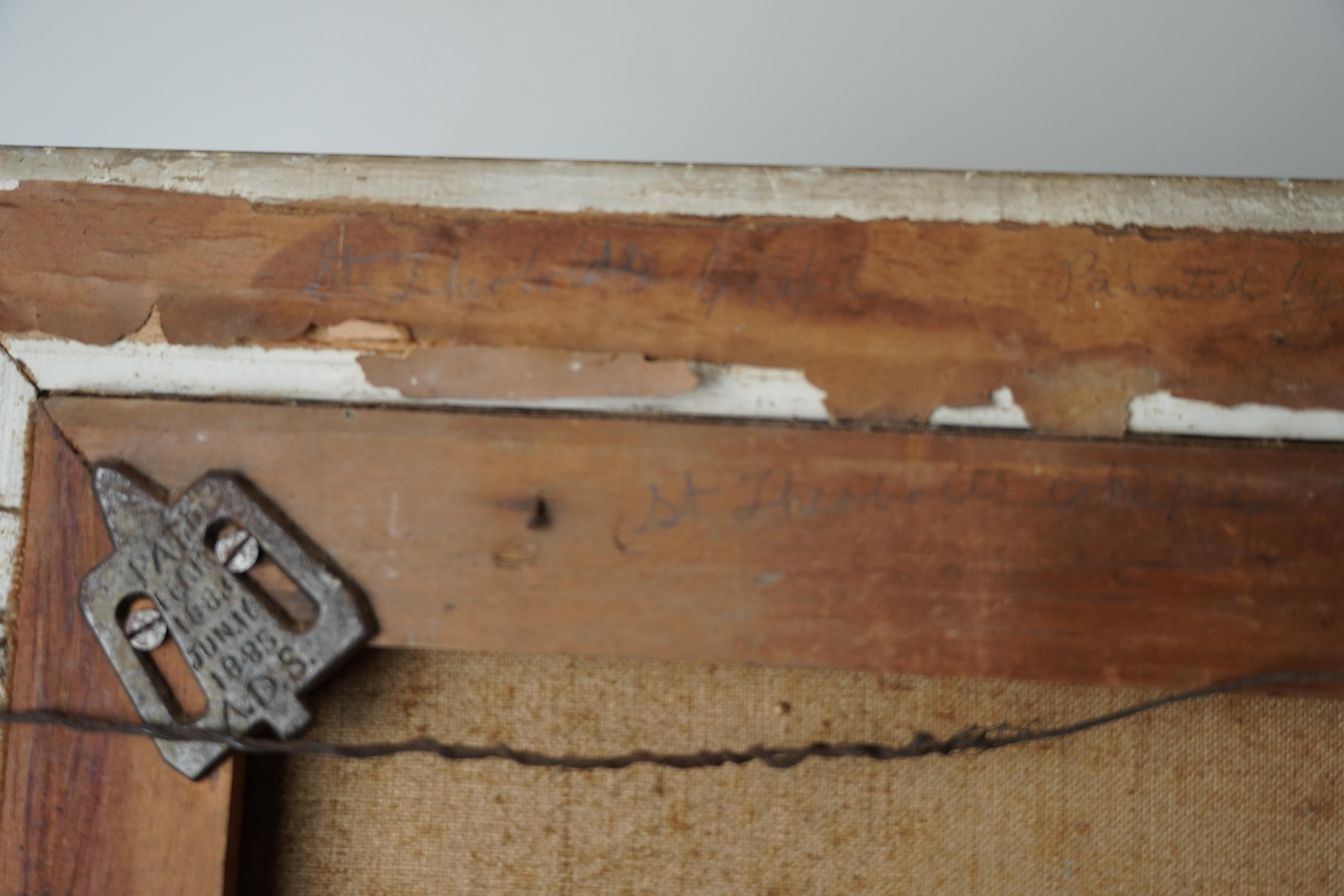 Antikes Öl auf Leinwand 
