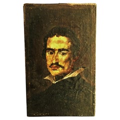 Antique Oil on Canvas, Unknown Scholar, Italy 19th Century