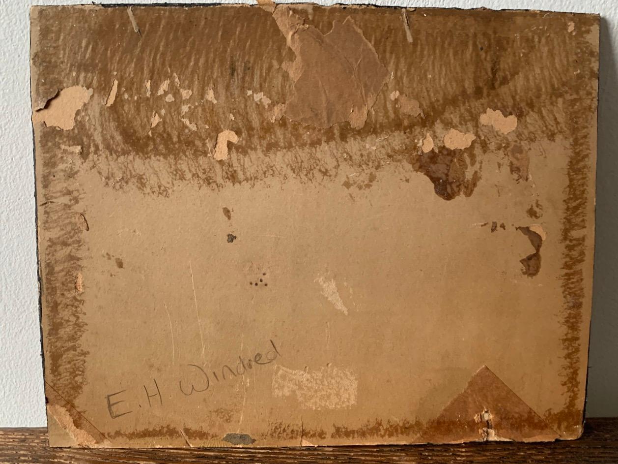 Antique Oil On Wooden Panel Of A Racing Pigeon In Good Condition In Ongar, GB