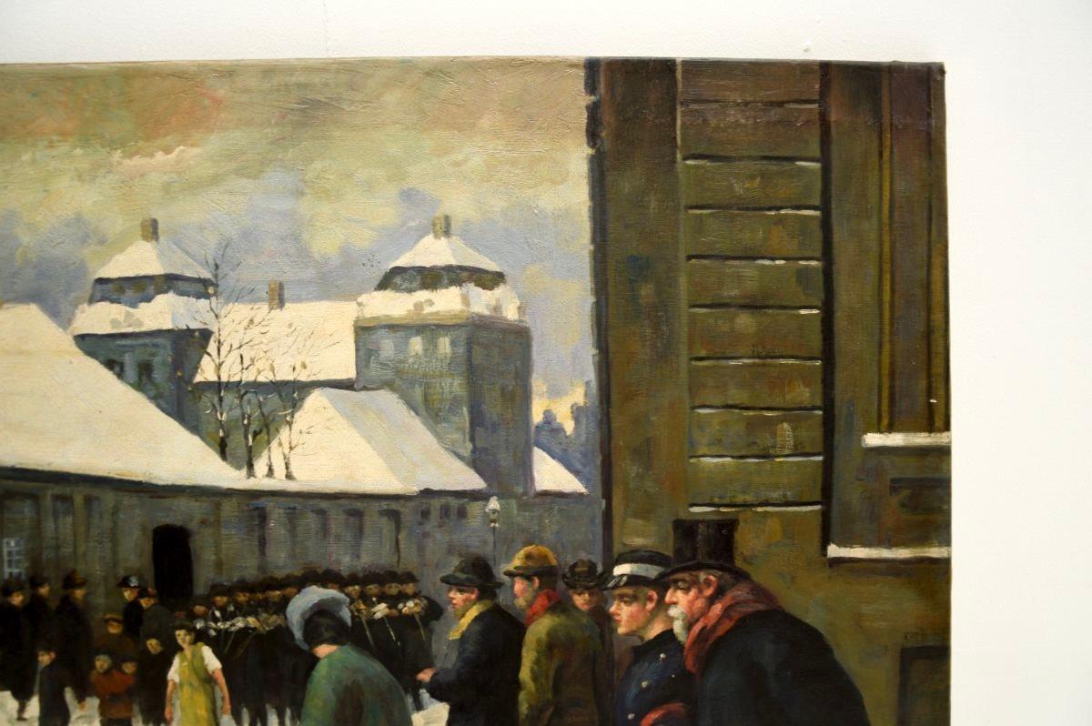 Antikes Ölgemälde von A. McDonald (Leinwand) im Angebot