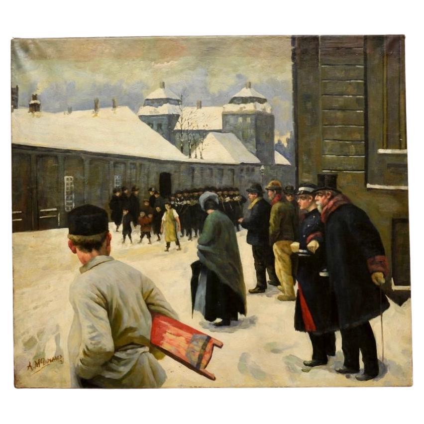 Antique Oil Painting by A. McDonald