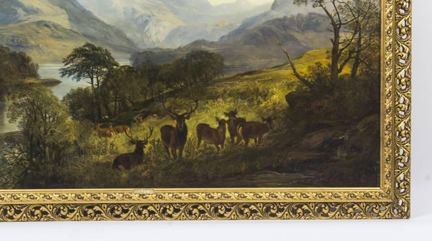 Antikes Ölgemälde des schottischen Künstlers Joseph Denovan Adams:: signiert:: 1865 im Zustand „Hervorragend“ in London, GB
