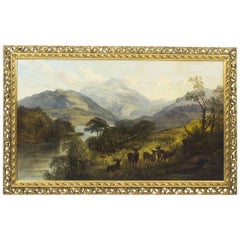 Antikes Ölgemälde des schottischen Künstlers Joseph Denovan Adams:: signiert:: 1865