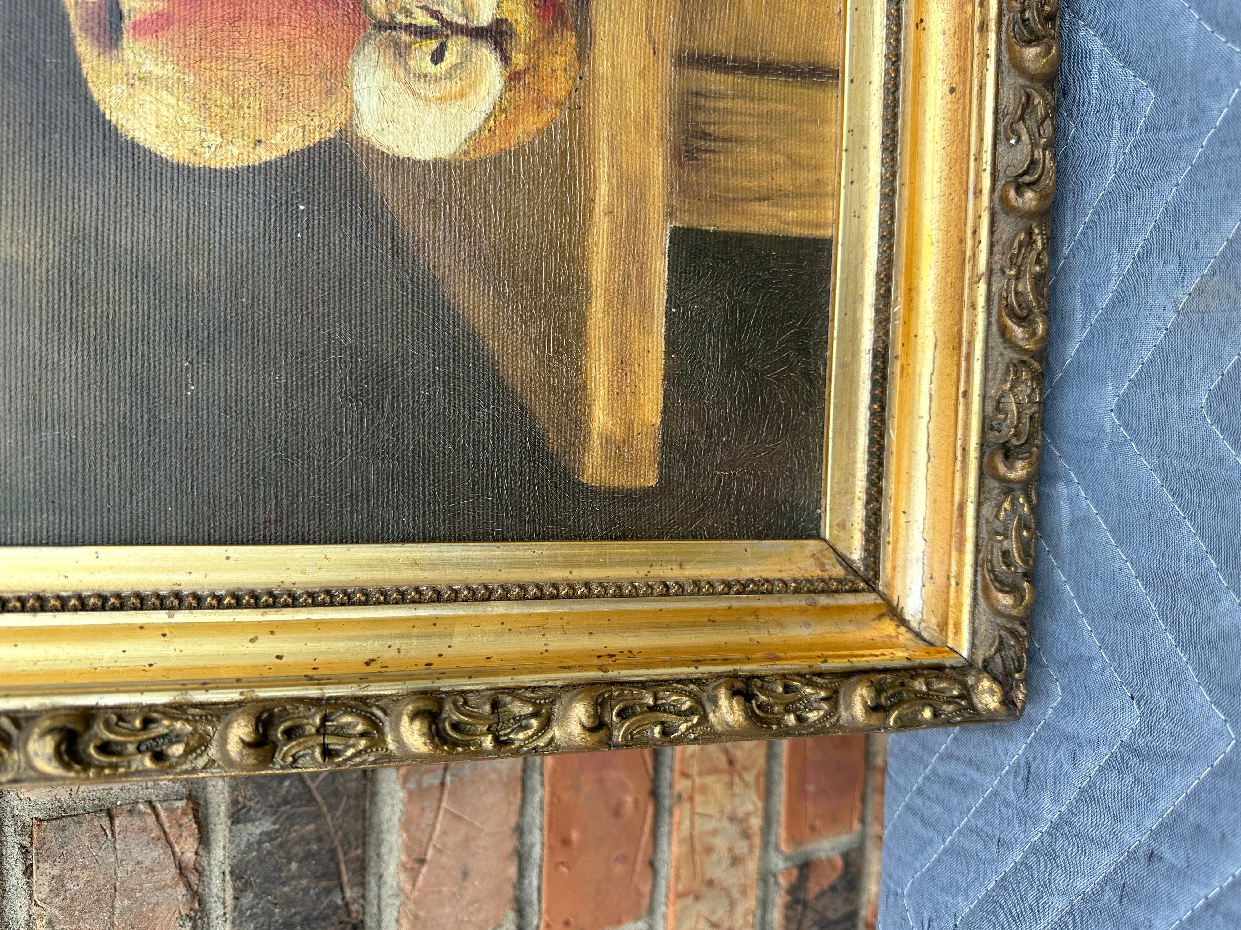 Mid-20th Century Antique Oil Painting For Sale