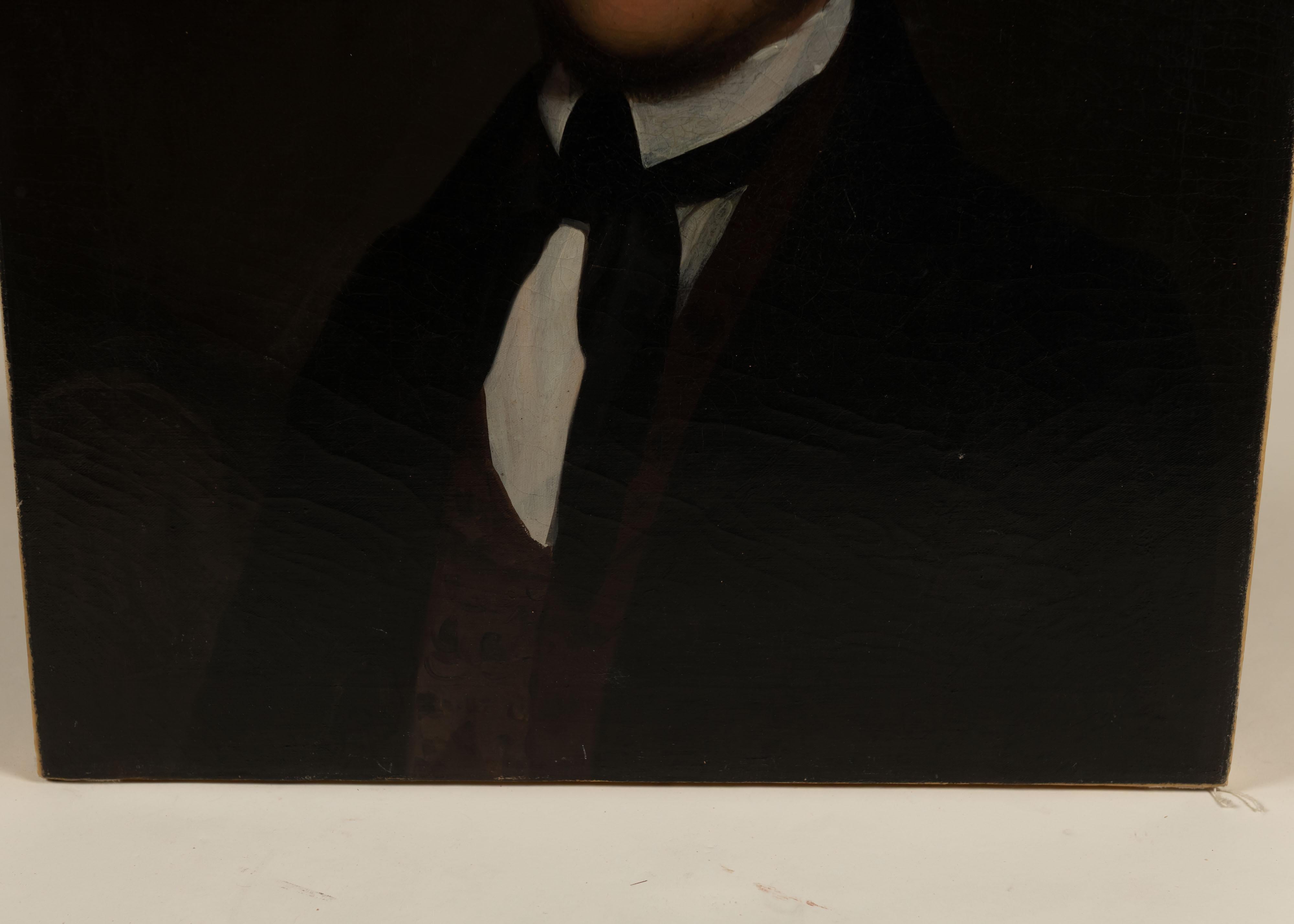 Peint à la main Peinture à l'huile ancienne, encadrée, États-Unis, milieu du XIXe siècle en vente