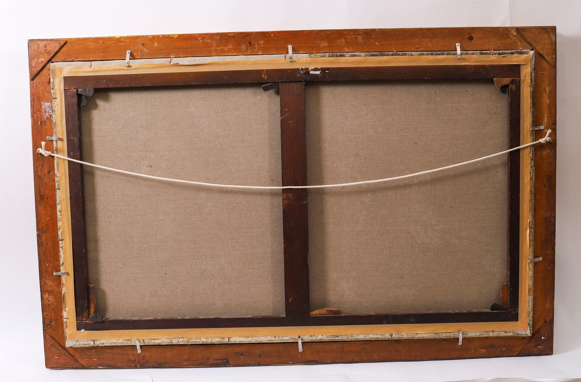 Antique Oil Painting Harboured Naval Flotilla Att Francis Moltino 19th Century For Sale 5