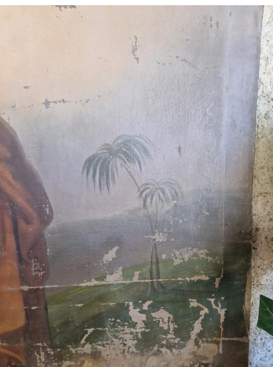 Antikes Ölgemälde Großer Sankt Matthias der Apostel im Angebot 1