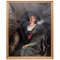 Used Oil Painting of a Woman