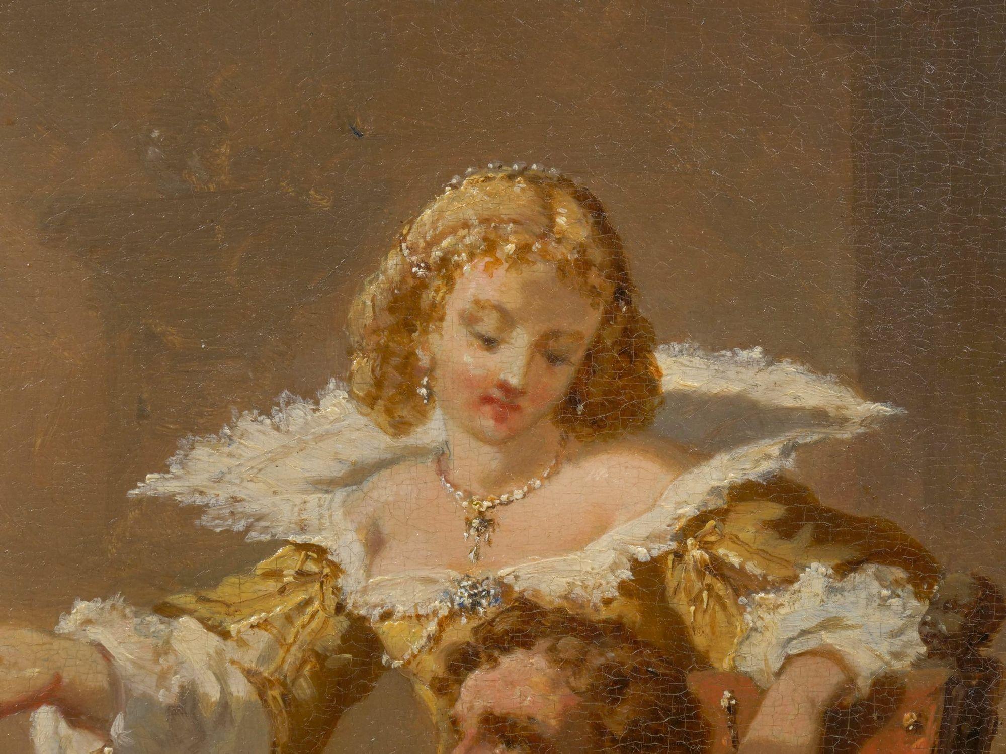 Antico dipinto a olio di 