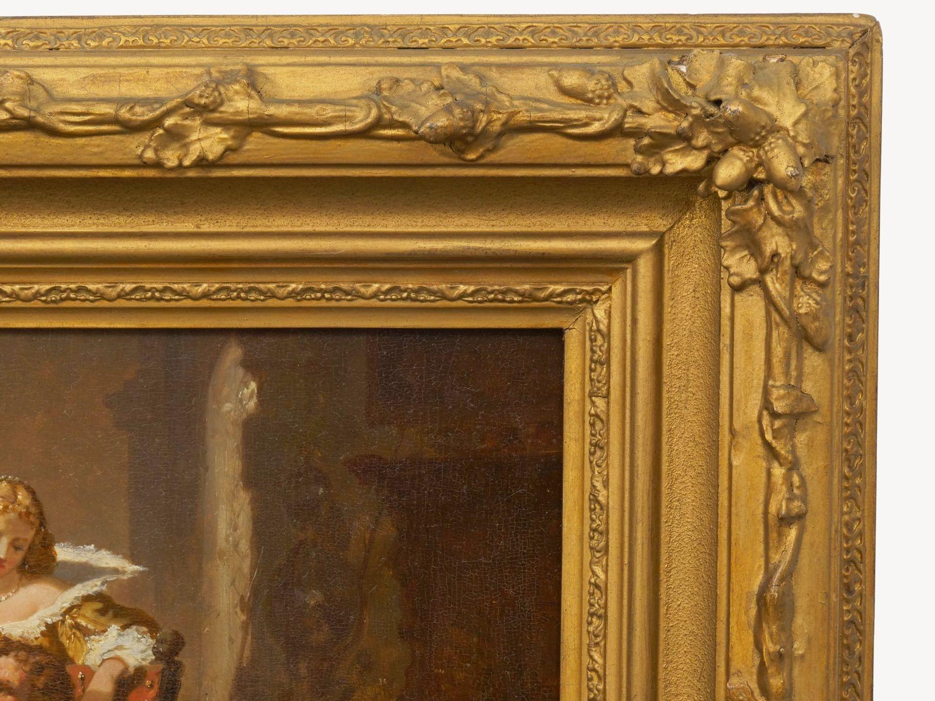 Dipinto a mano Antico dipinto a olio di 