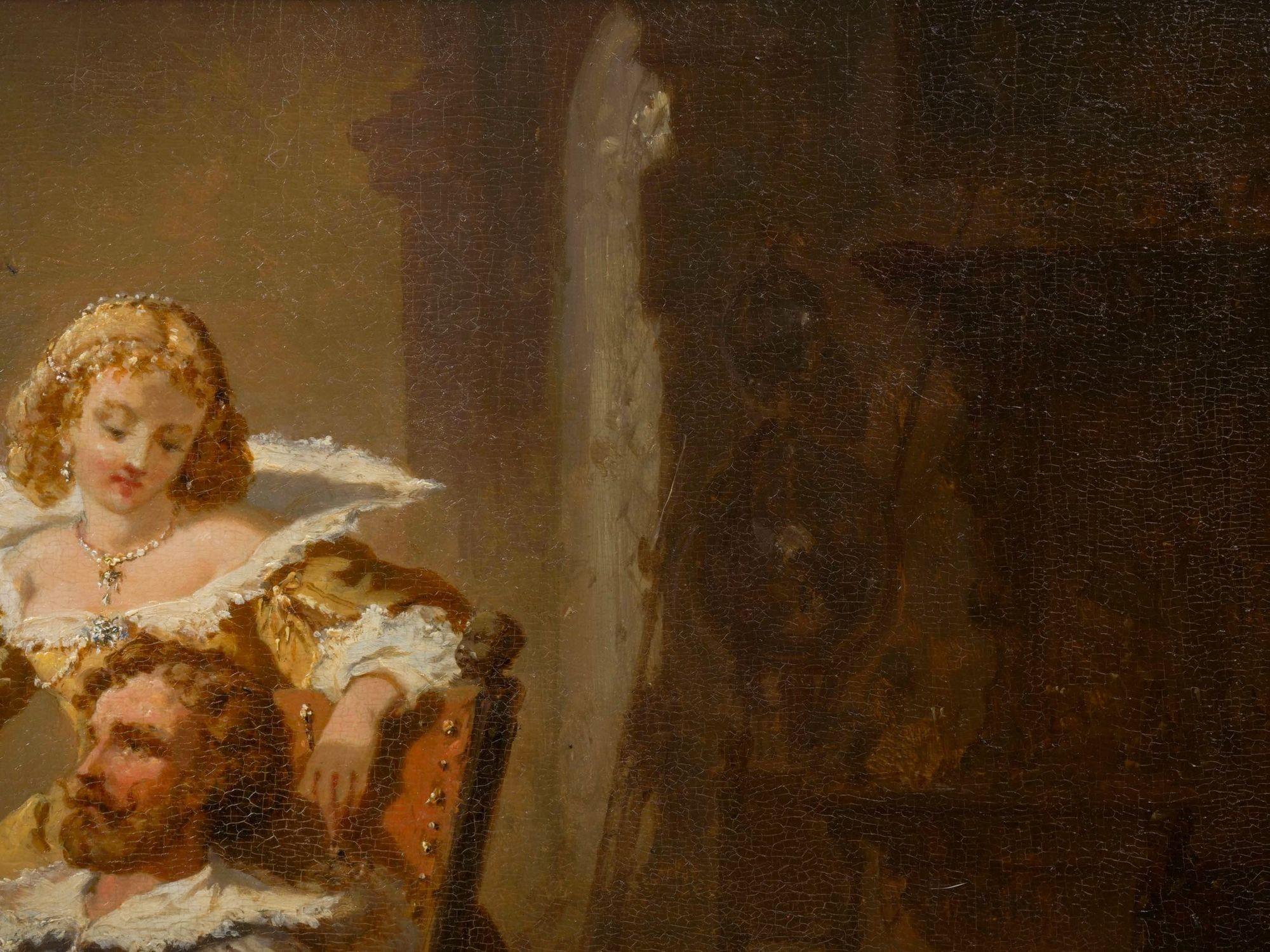 Pittura Antico dipinto a olio di 