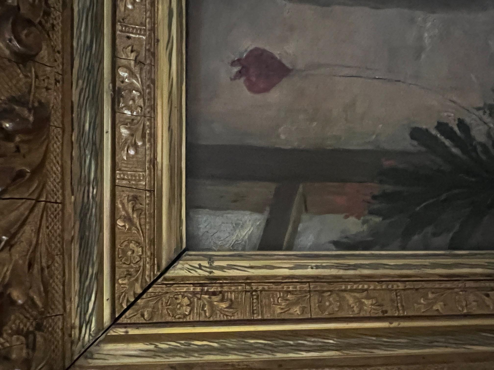 Antique Oil Painting of Interior Scene, Signed A. Hart, 1892 For Sale 10