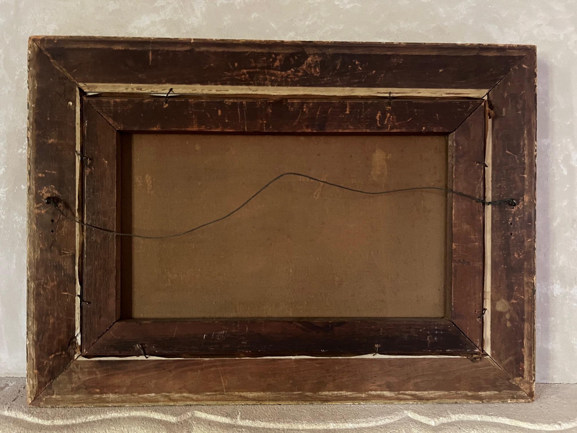 Antique Oil Painting of Interior Scene, Signed A. Hart, 1892 For Sale 11