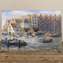 Antique Oil Painting on Board by H. G. Ontrop