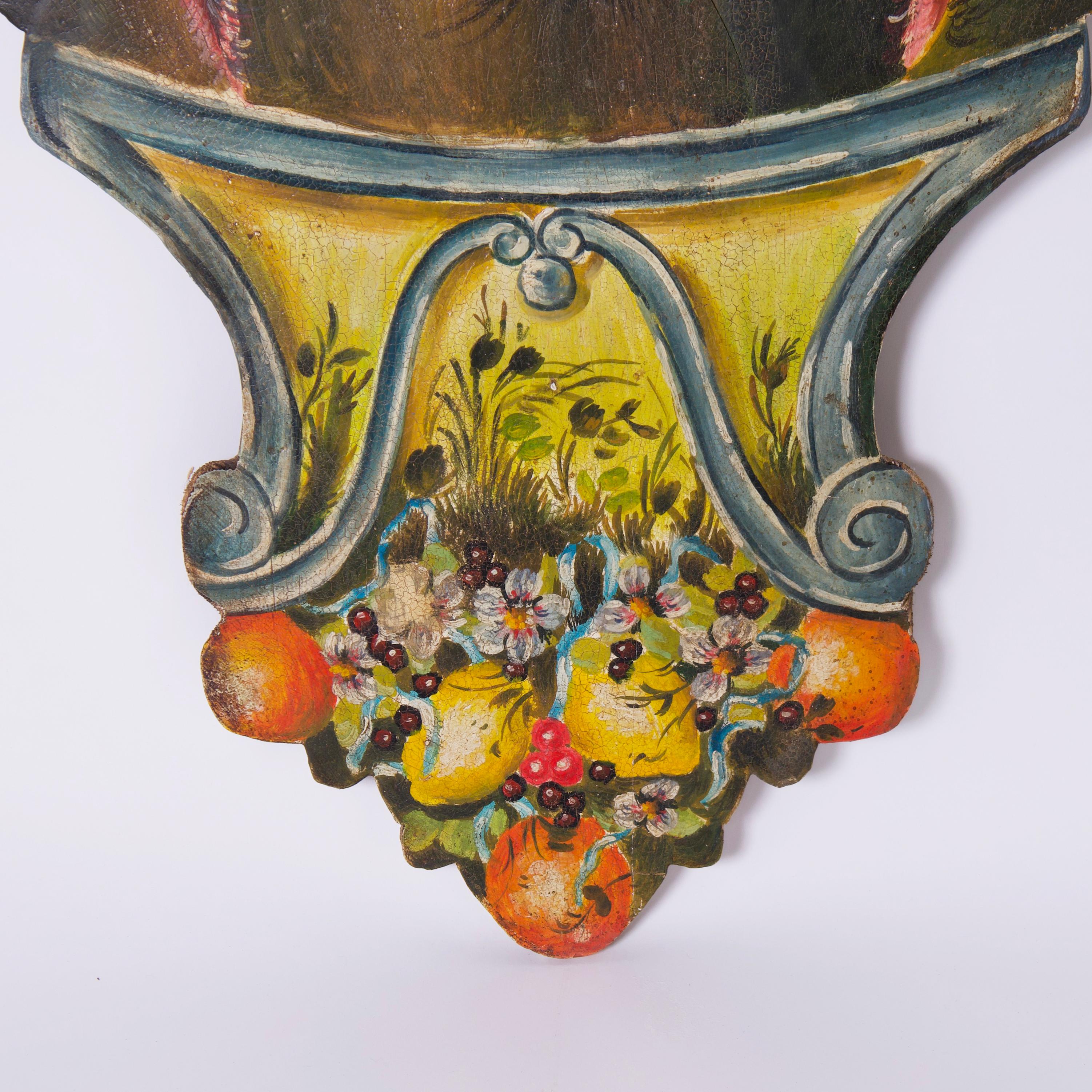 Antique Oil Painting on Boards of Birds and Flowers In Good Condition For Sale In Palm Beach, FL