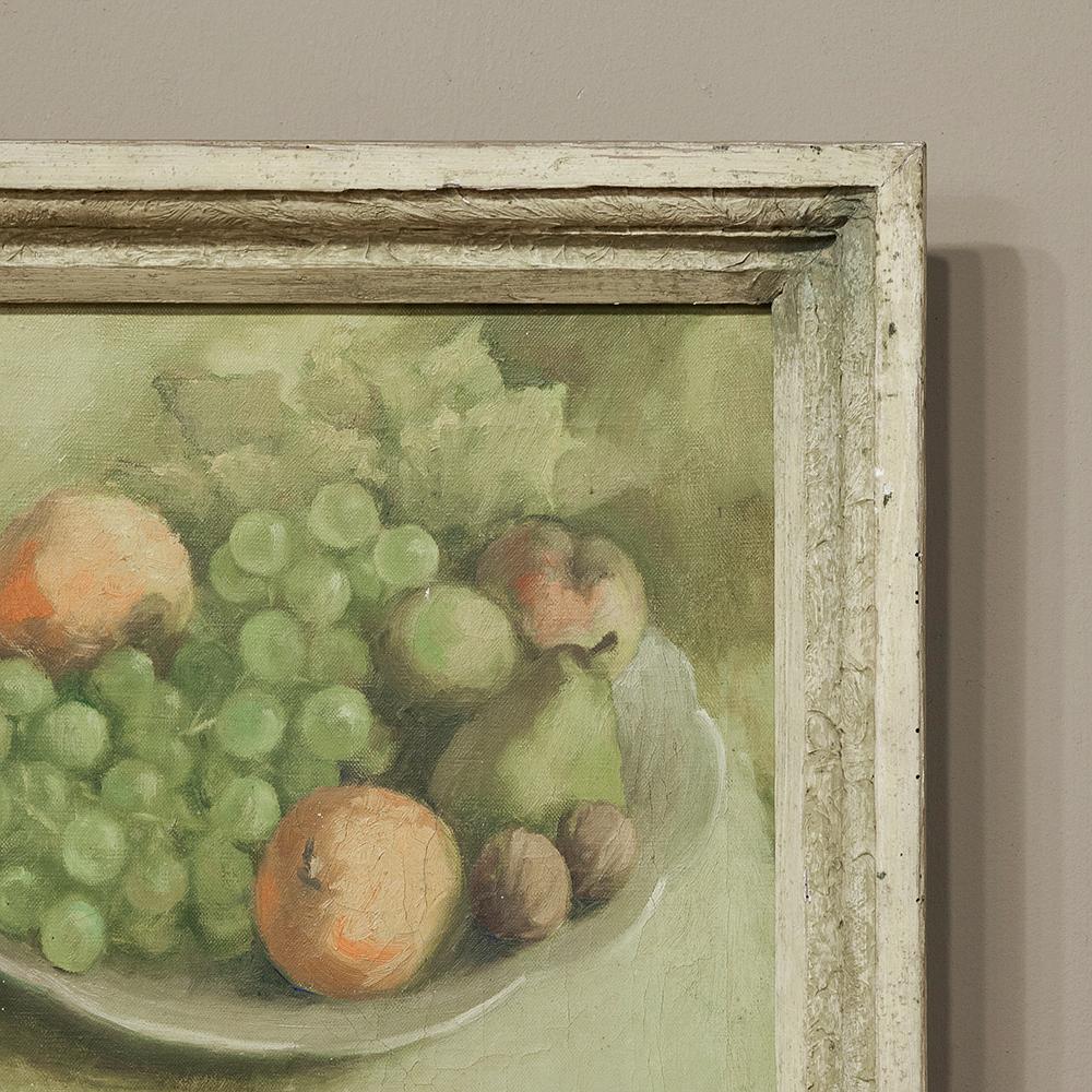 Hand-Painted Antique Oil Painting on Canvas by Ferdy Naulaerts For Sale