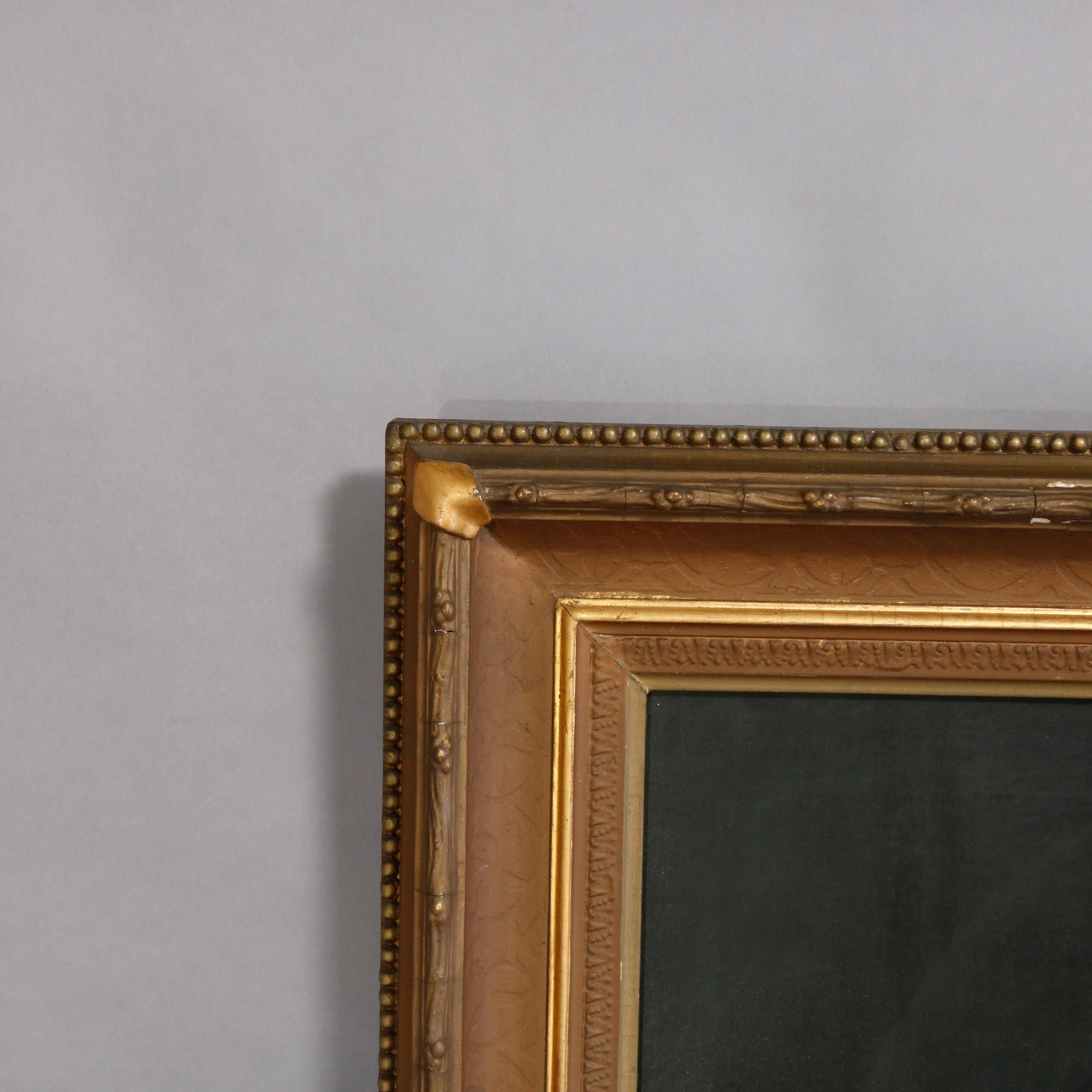 Antique Oil Painting on Canvas Old Master Copy Mary Magdalene, 19th Century In Good Condition In Big Flats, NY
