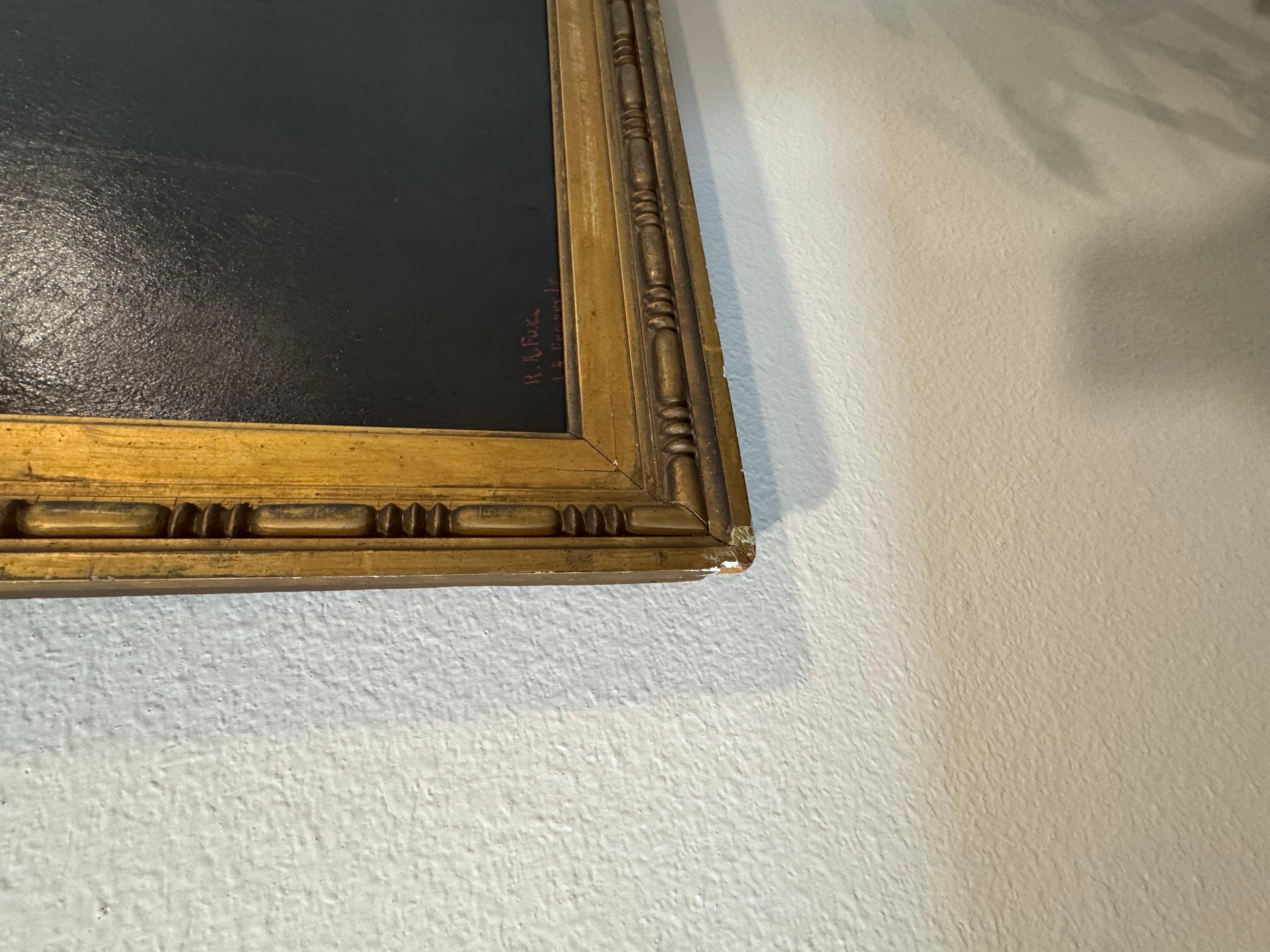 Antico dipinto a olio su tela con ritratto In condizioni buone in vendita a Venice, CA