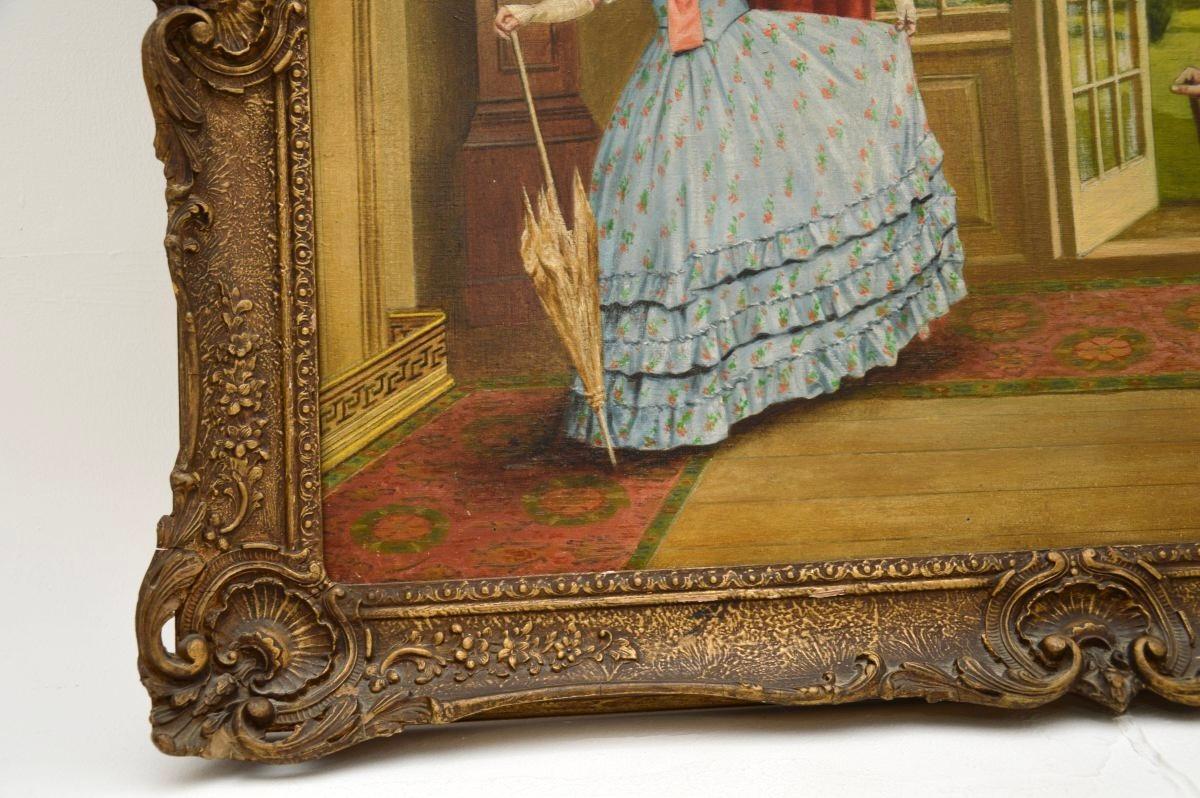 Antique Oil Painting on Canvass by Alfred Lyndon Grace In Good Condition For Sale In London, GB