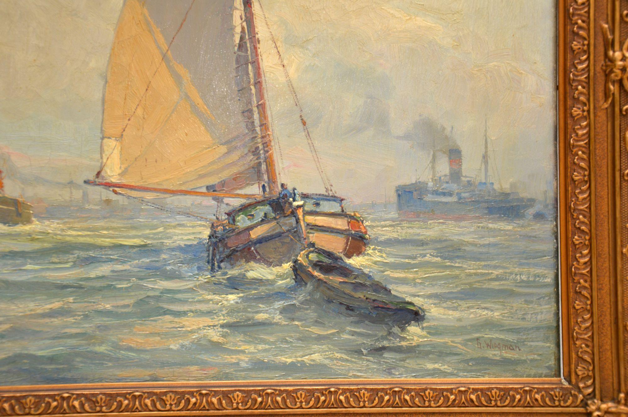 Antique Oil Painting on Canvass by Gerard Wiegman (1875-1964) In Good Condition In London, GB