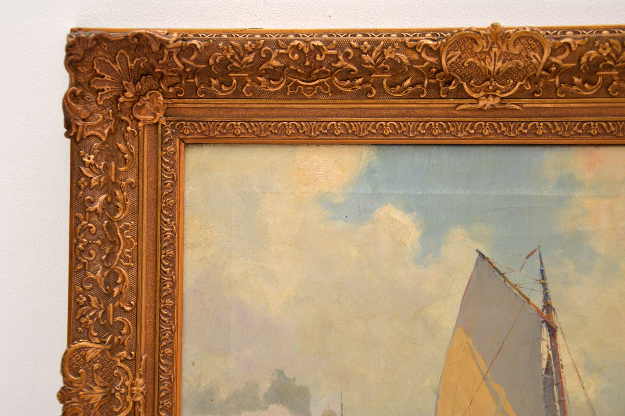 Early 20th Century Antique Oil Painting on Canvass by Gerard Wiegman (1875-1964)