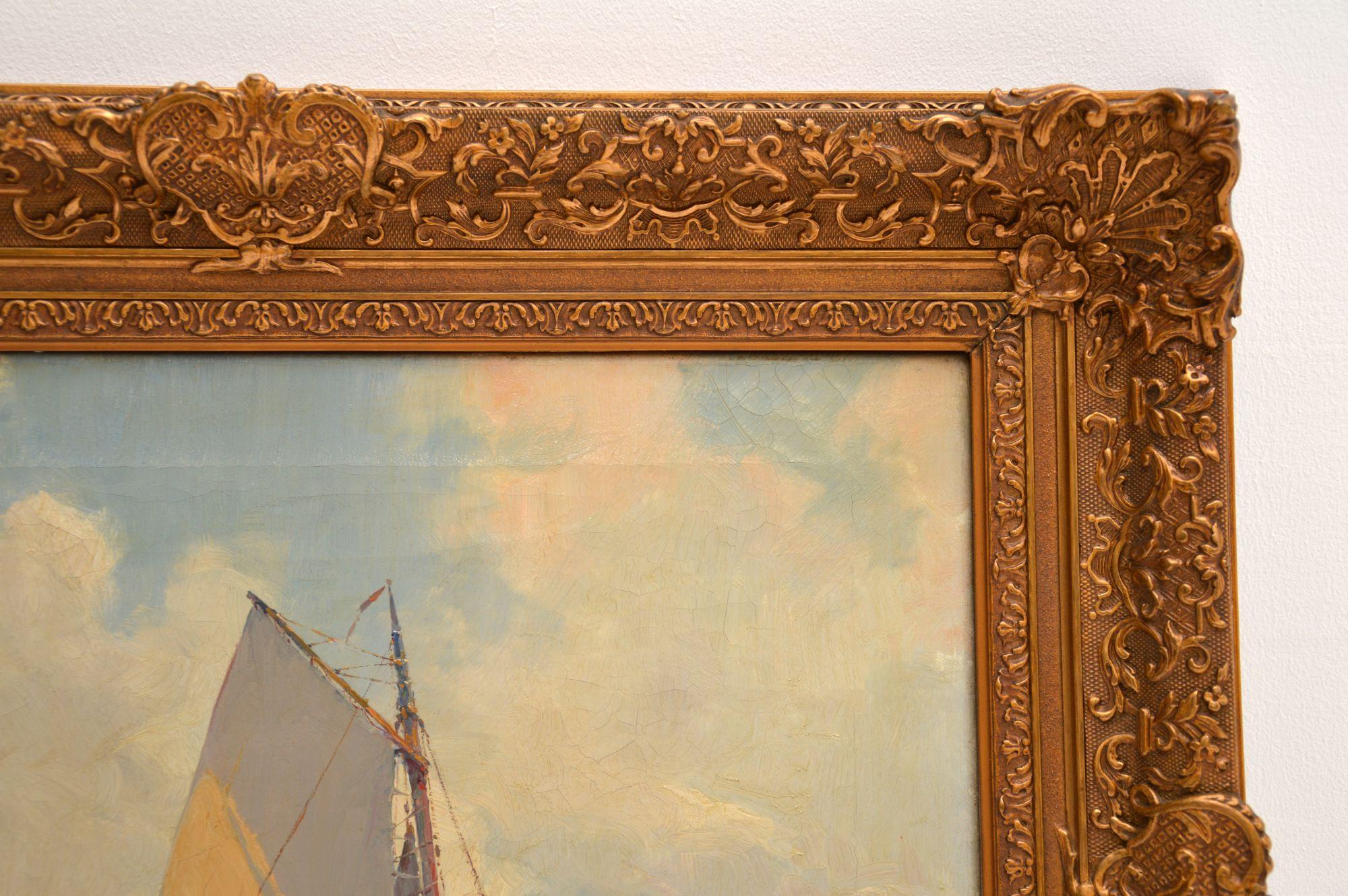 Antique Oil Painting on Canvass by Gerard Wiegman (1875-1964) 1