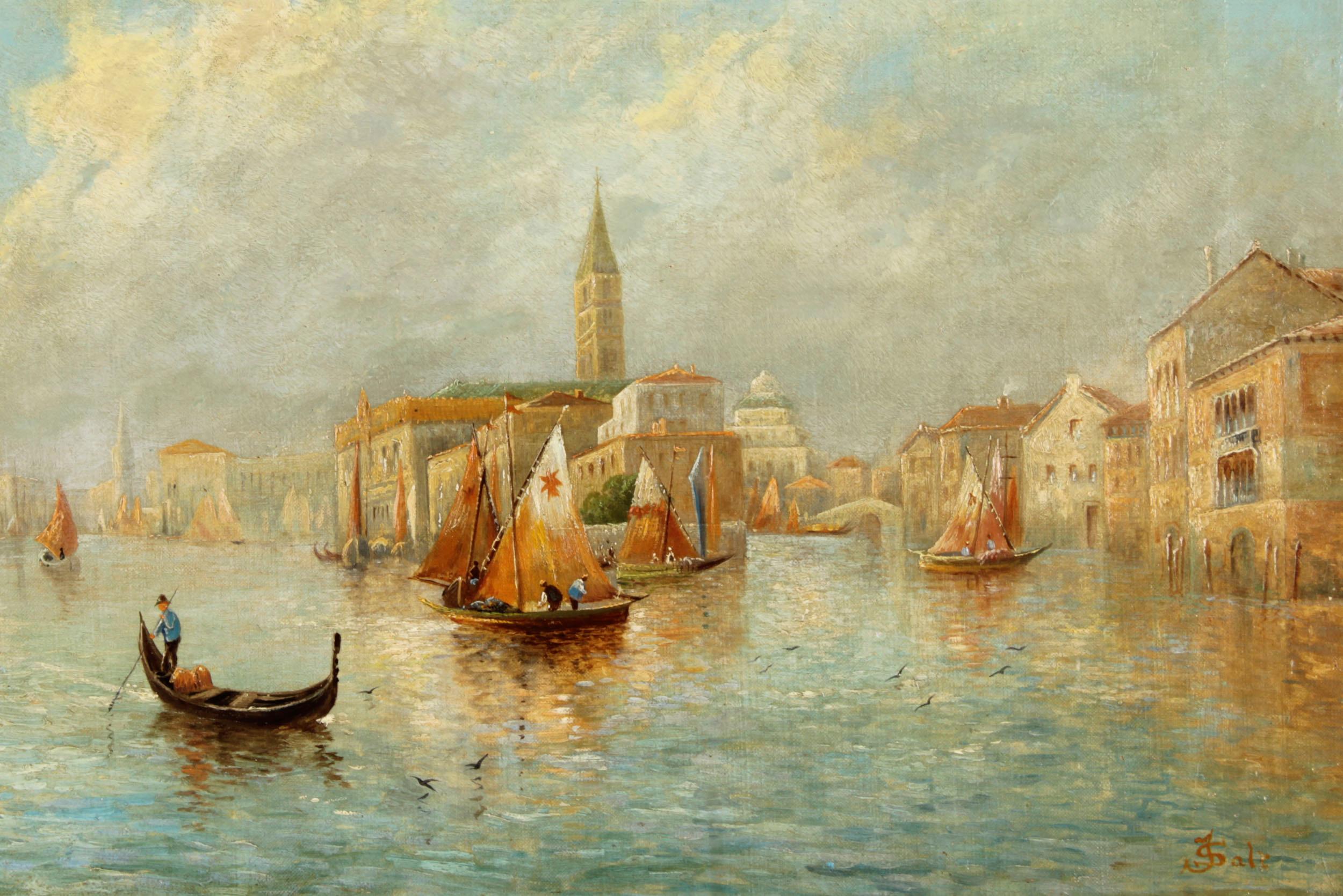 Mid-19th Century Antique Oil Painting 
