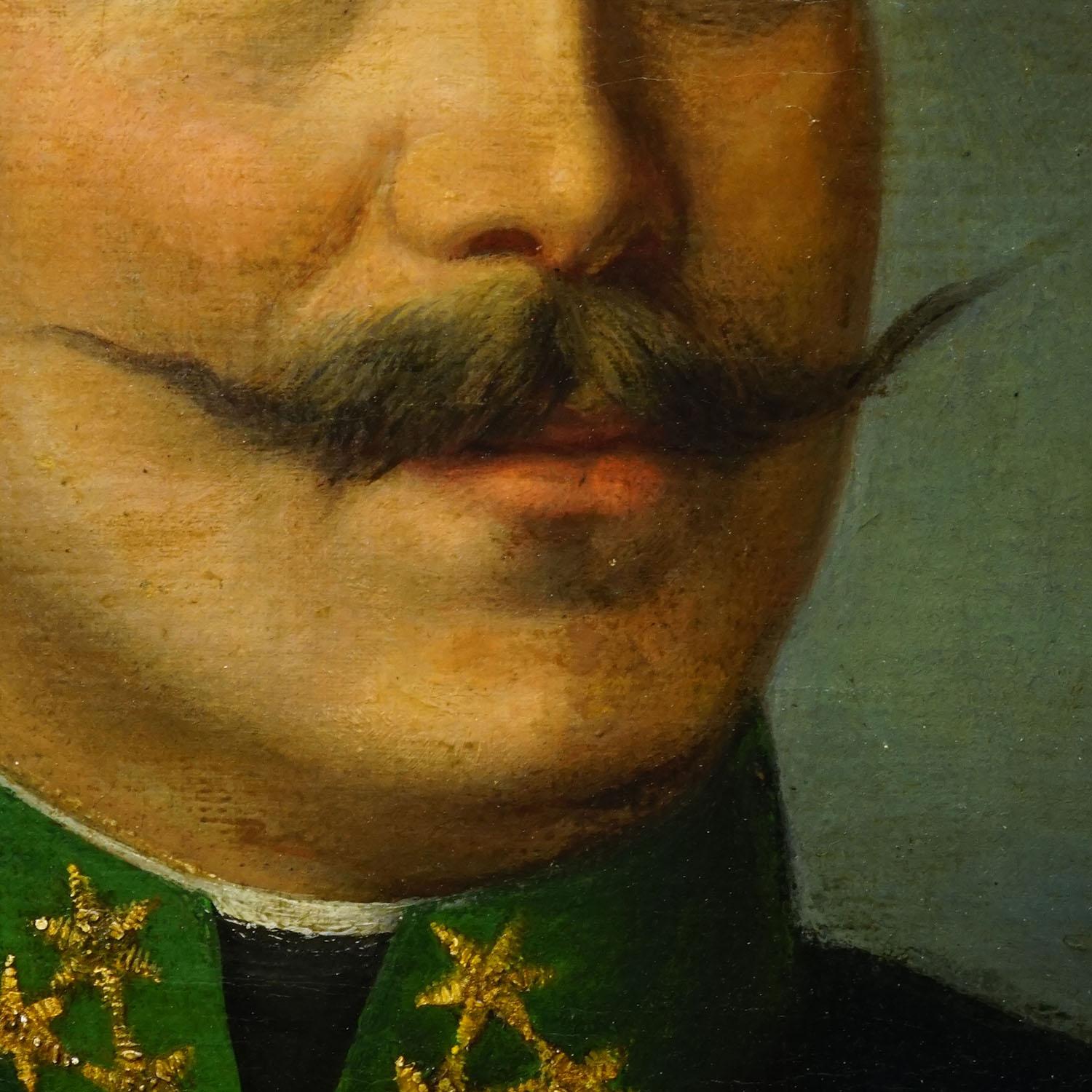 Antikes Ölgemälde Porträt eines volkstümlichen Österreichers, Wien 1892 (Spätes 19. Jahrhundert) im Angebot