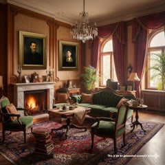 Antique Oil Painting Portrait of an Austrian Folksy Man, Vienna 1892