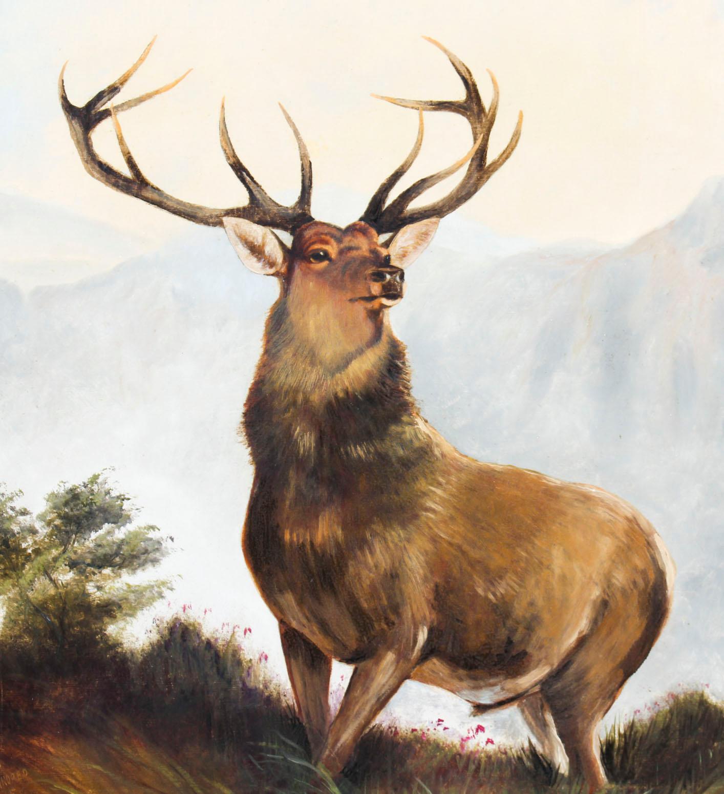 large stag painting