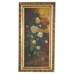 Antique Oil Painting, Still Life with Roses, circa 1880’s