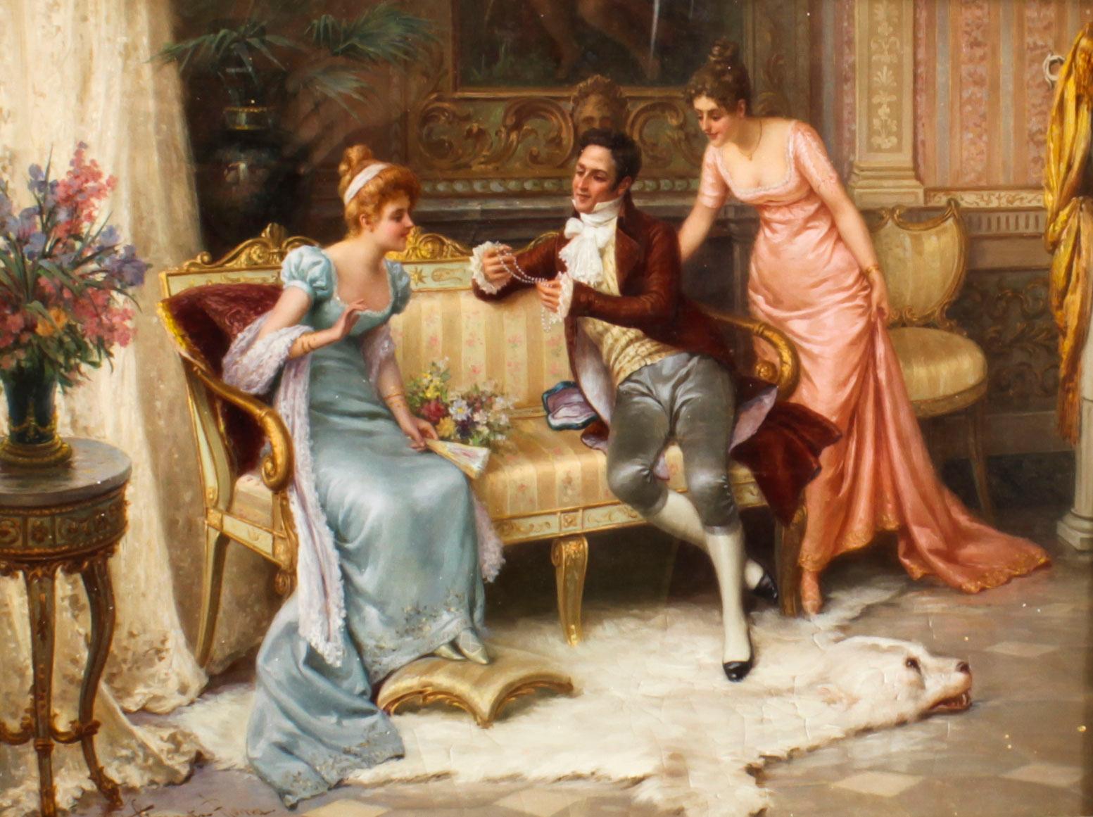 Italian Antique Oil Painting 
