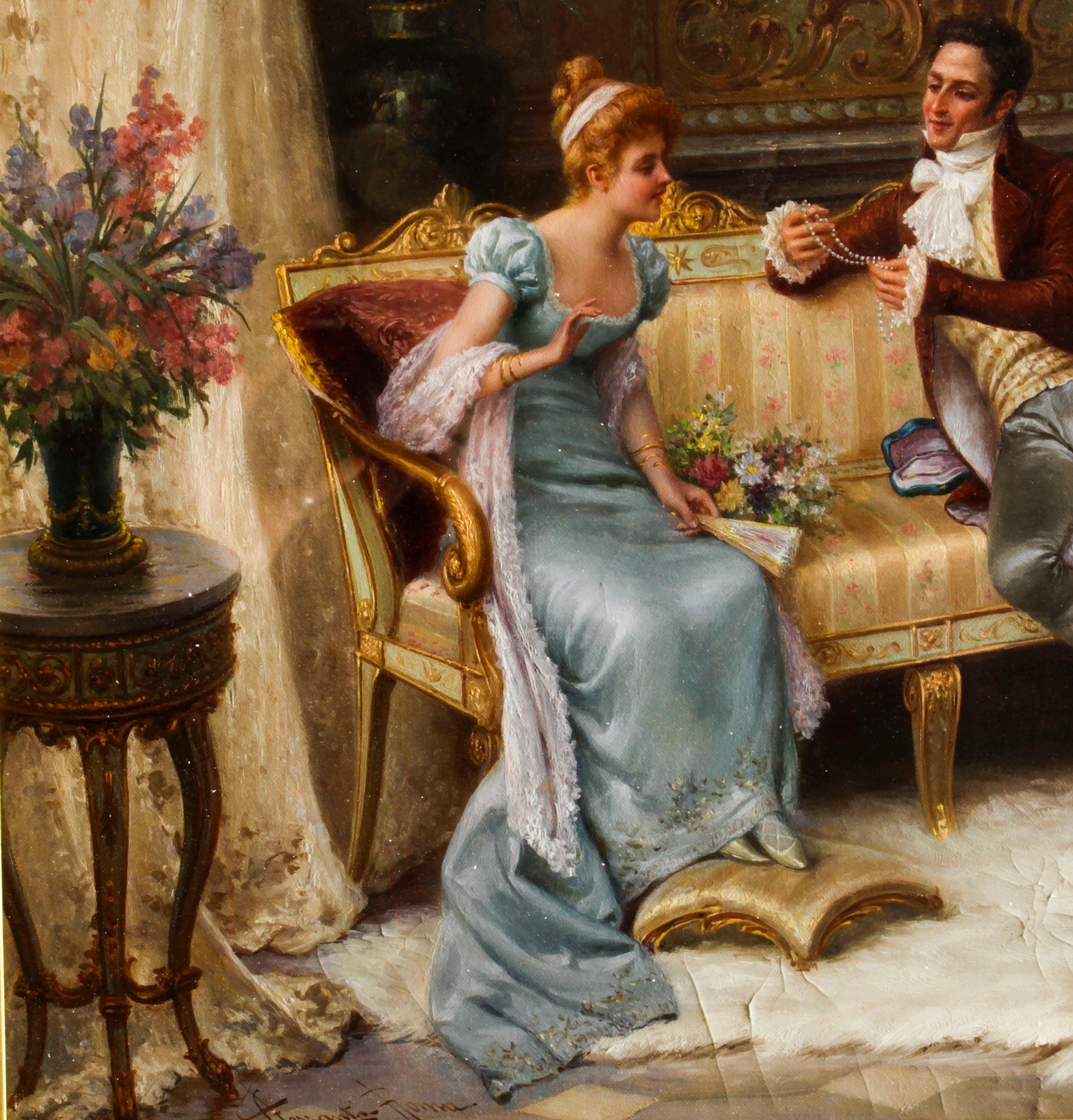 Canvas Antique Oil Painting 
