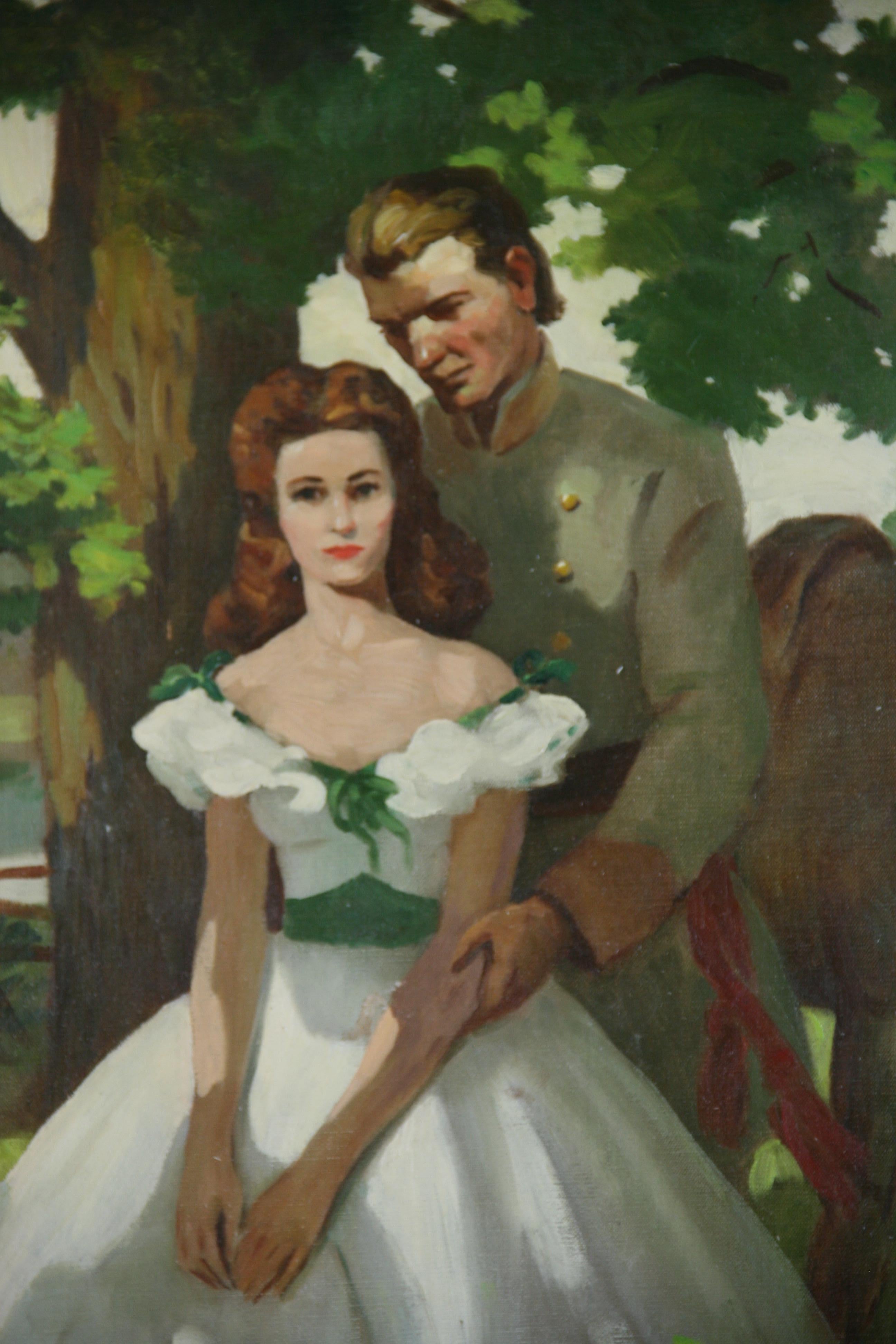 Mid-20th Century Antique Oil Painting 