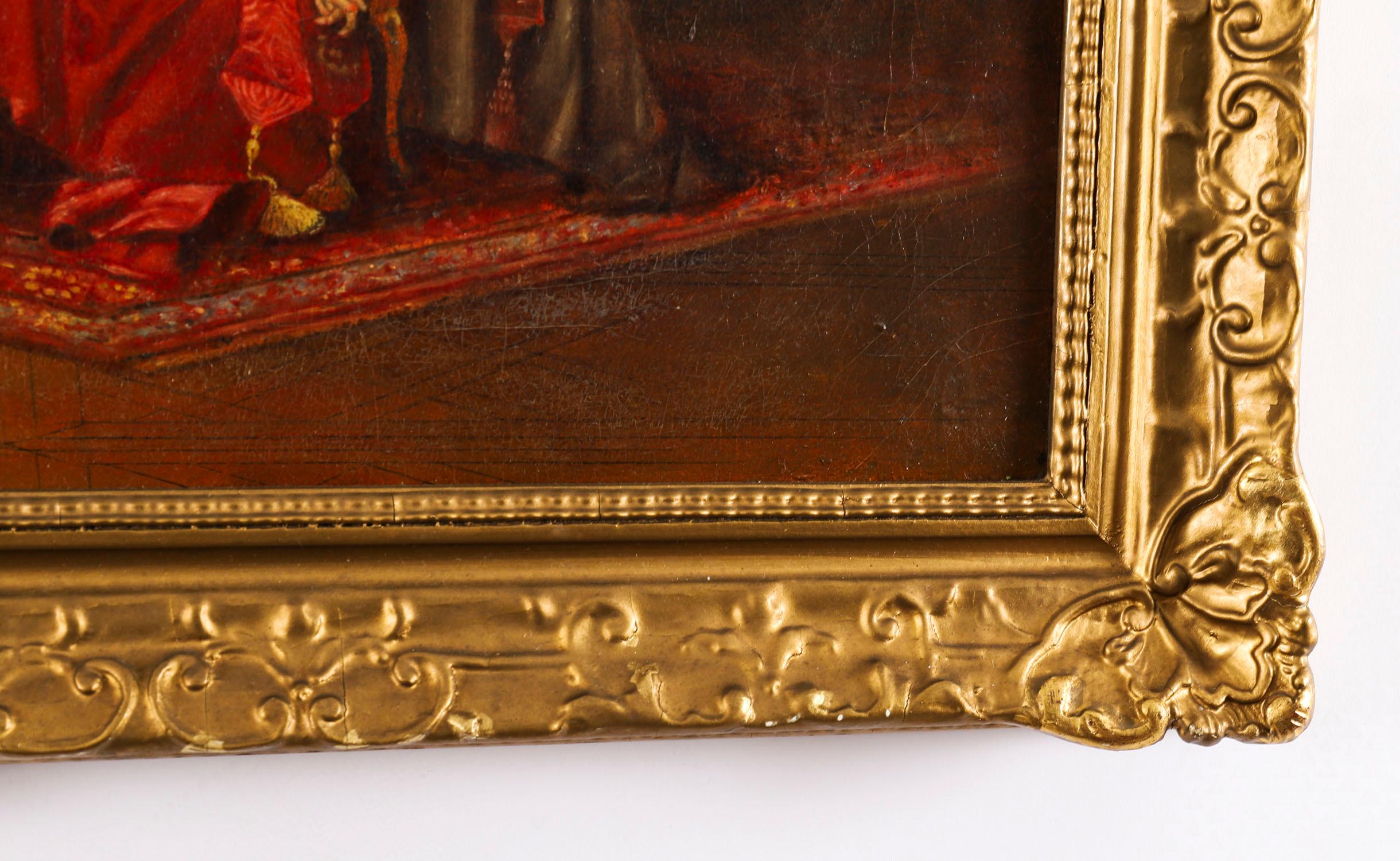 Peinture à l'huile ancienne 