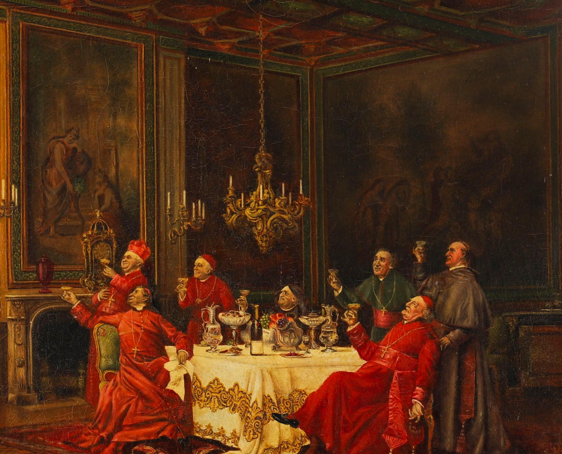 Peinture à l'huile ancienne 